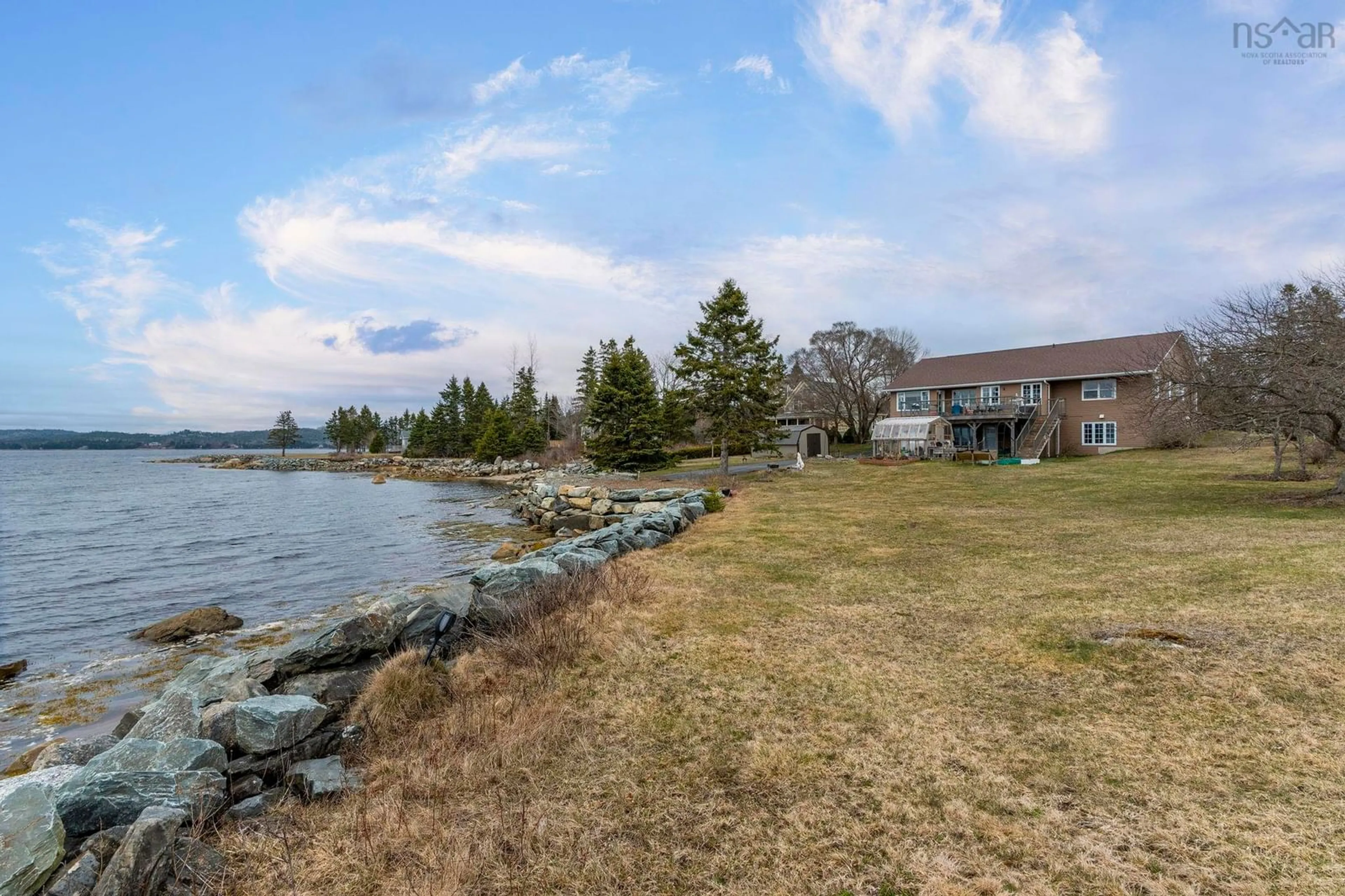 A pic from outside/outdoor area/front of a property/back of a property/a pic from drone, water/lake/river/ocean view for 228 Ostrea Lake Rd, Ostrea Lake Nova Scotia B0J 2L0