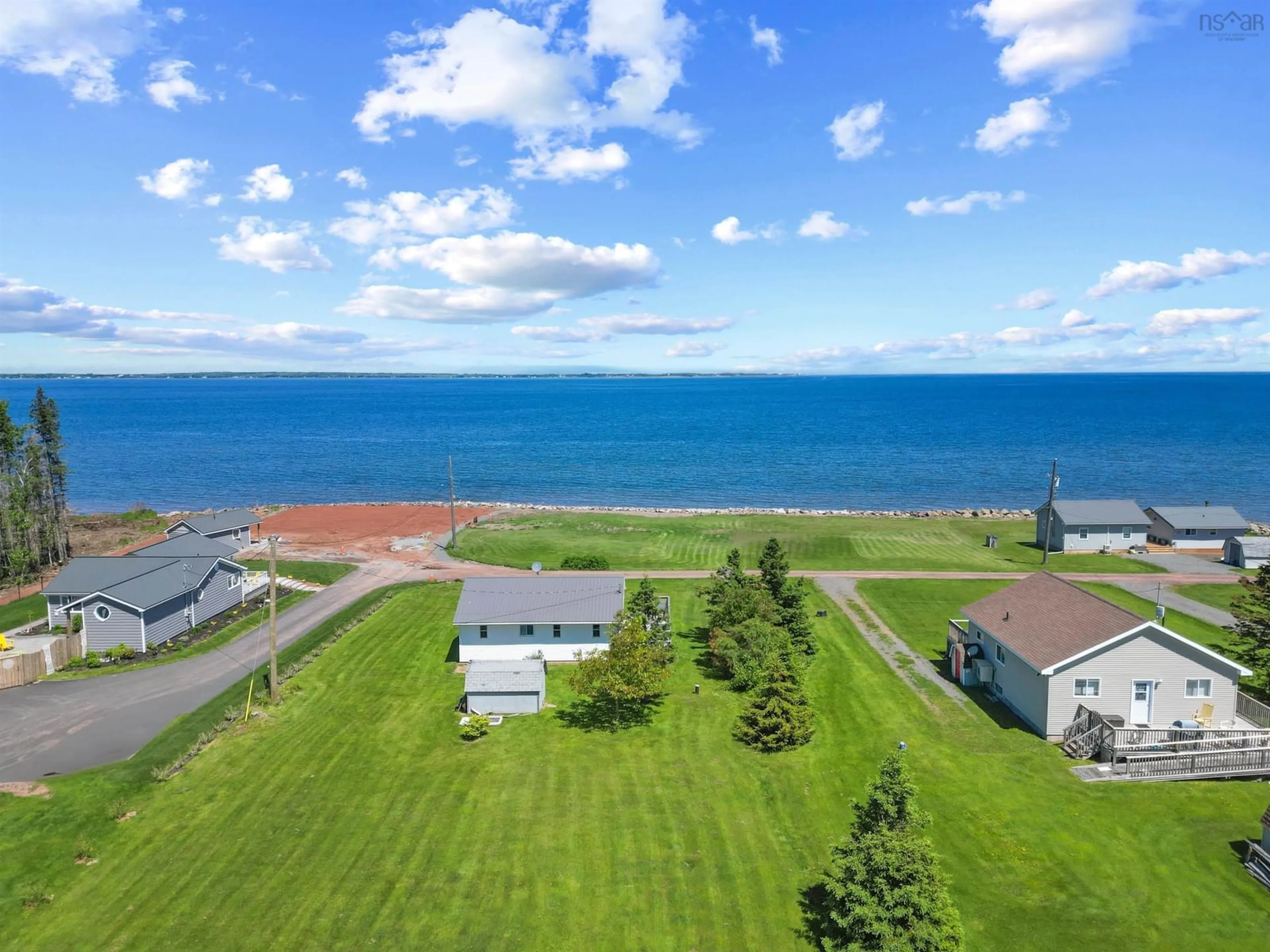A pic from outside/outdoor area/front of a property/back of a property/a pic from drone, water/lake/river/ocean view for 111 Dawson Beach Rd, Brule Shore Nova Scotia B0K 1V0
