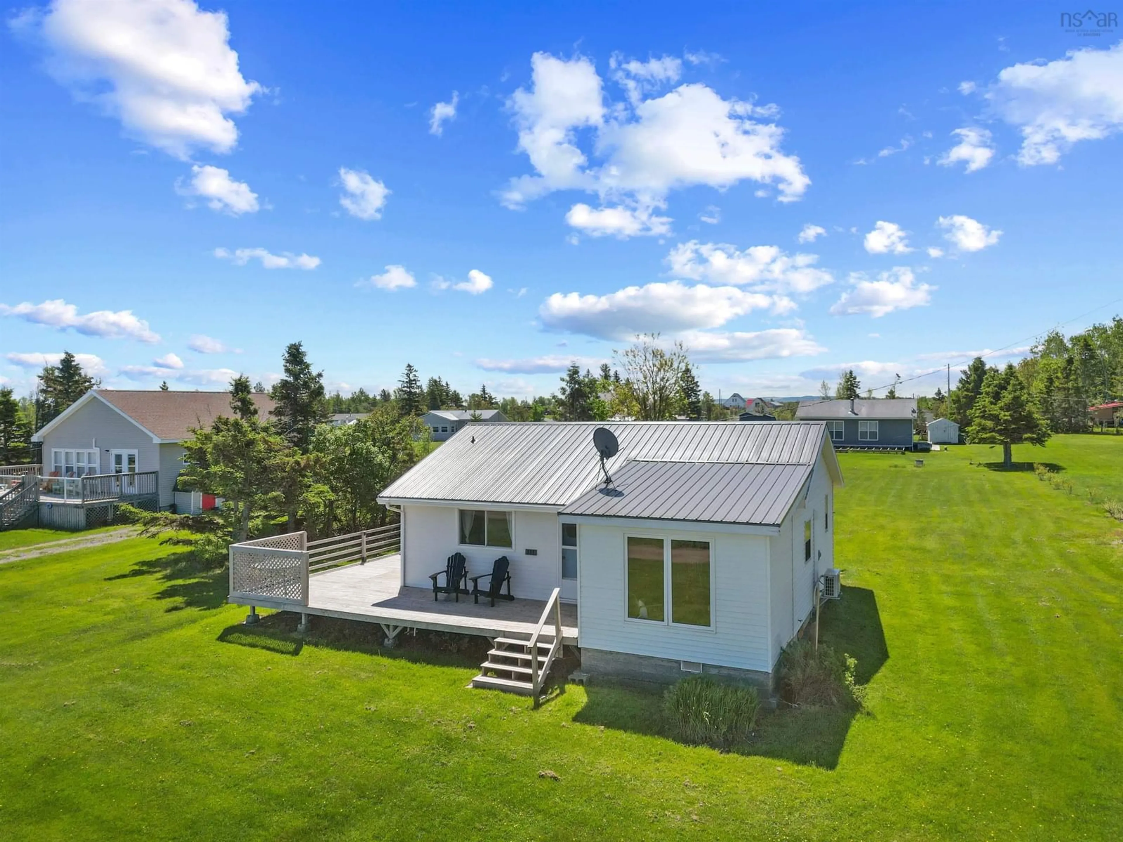 A pic from outside/outdoor area/front of a property/back of a property/a pic from drone, unknown for 111 Dawson Beach Rd, Brule Shore Nova Scotia B0K 1V0