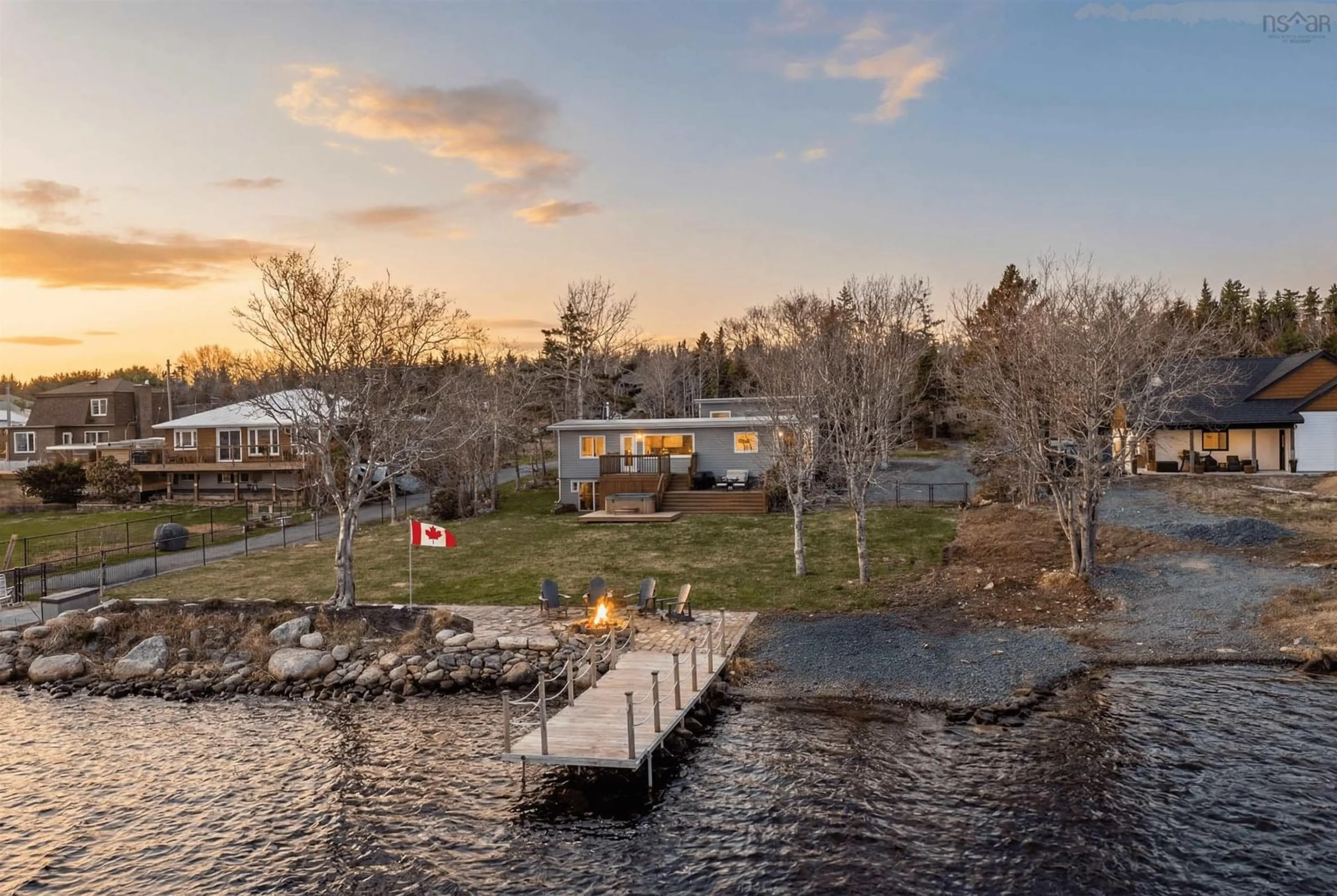 A pic from outside/outdoor area/front of a property/back of a property/a pic from drone, water/lake/river/ocean view for 1744 Crowell Rd, East Lawrencetown Nova Scotia B2Z 1N7