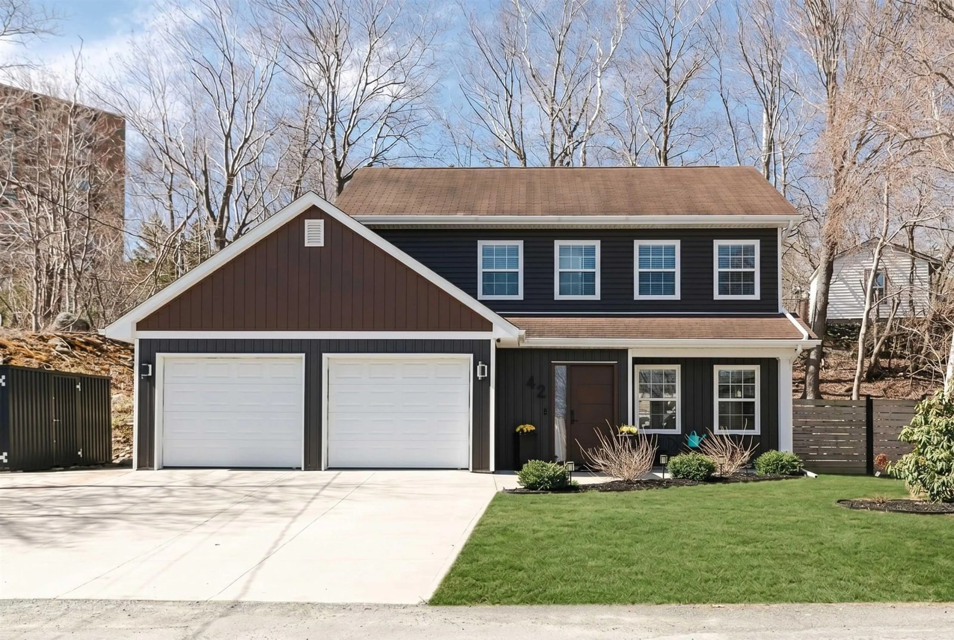 Home with vinyl exterior material, street for 42 Margaret Rd, Halifax Nova Scotia B3N 1R7