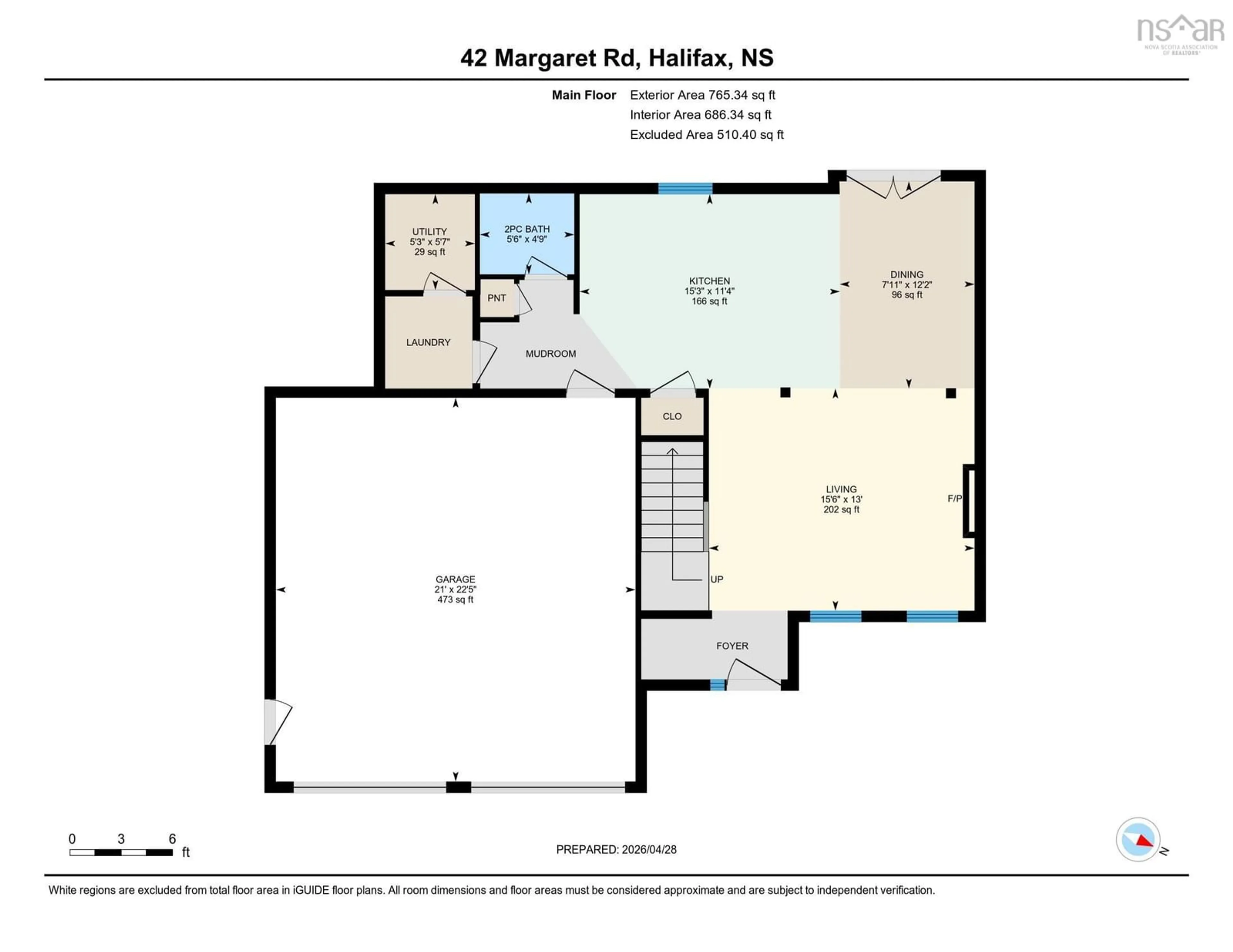 Floor plan for 42 Margaret Rd, Halifax Nova Scotia B3N 1R7