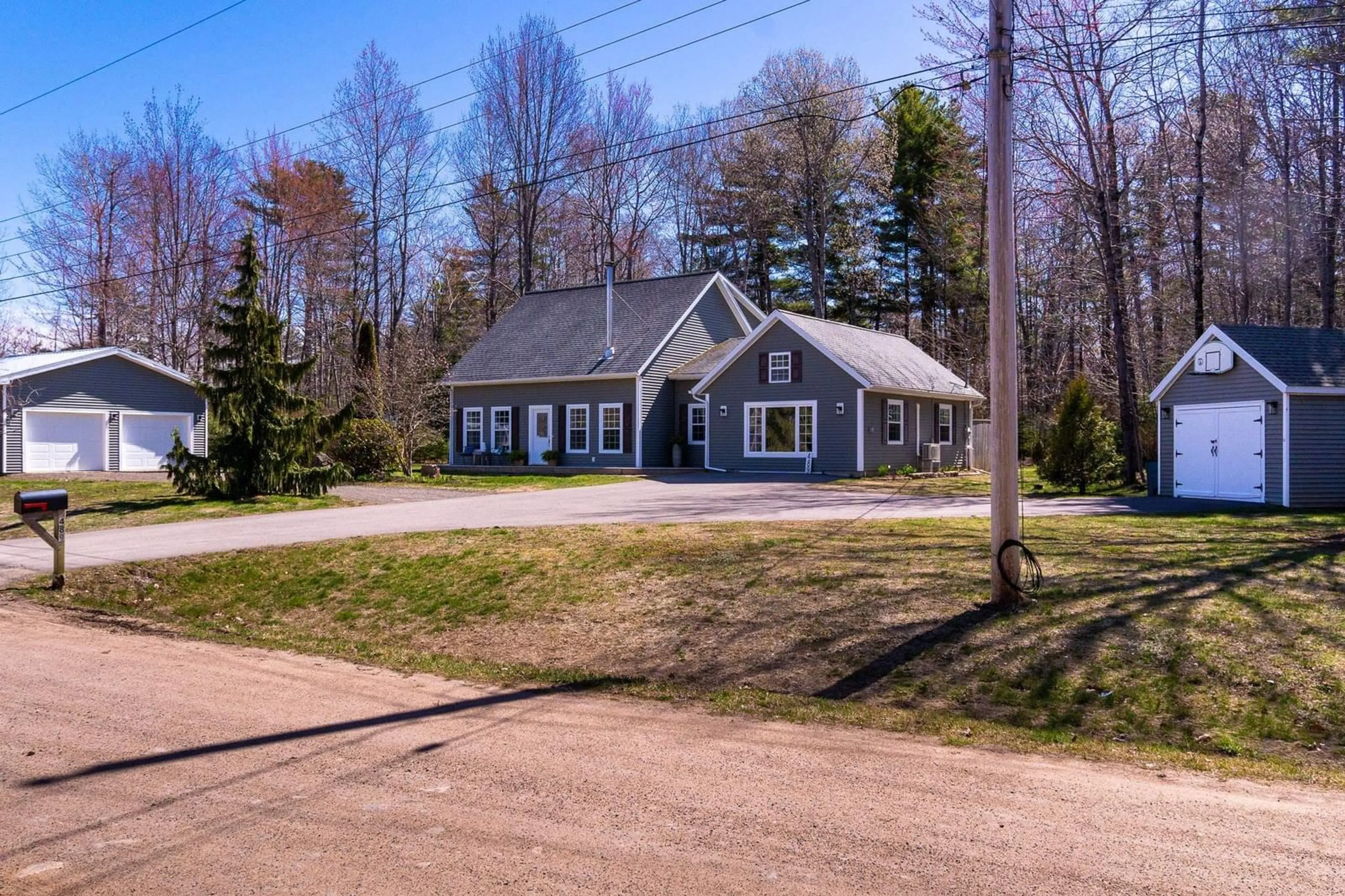 A pic from outside/outdoor area/front of a property/back of a property/a pic from drone, street for 489 Alexander Mackenzie Rd, South Farmington Nova Scotia B0P 1W0