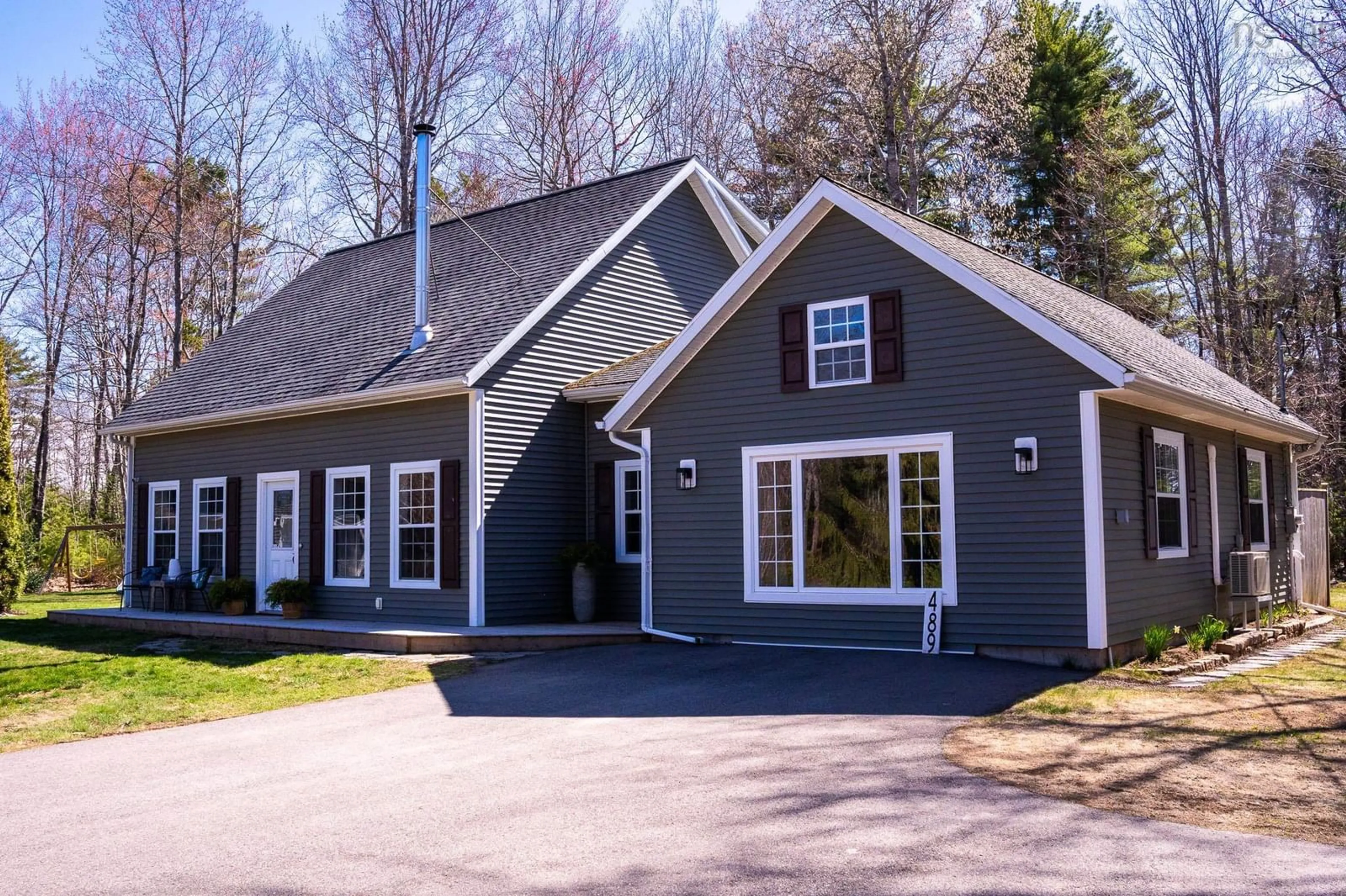 Home with vinyl exterior material, street for 489 Alexander Mackenzie Rd, South Farmington Nova Scotia B0P 1W0