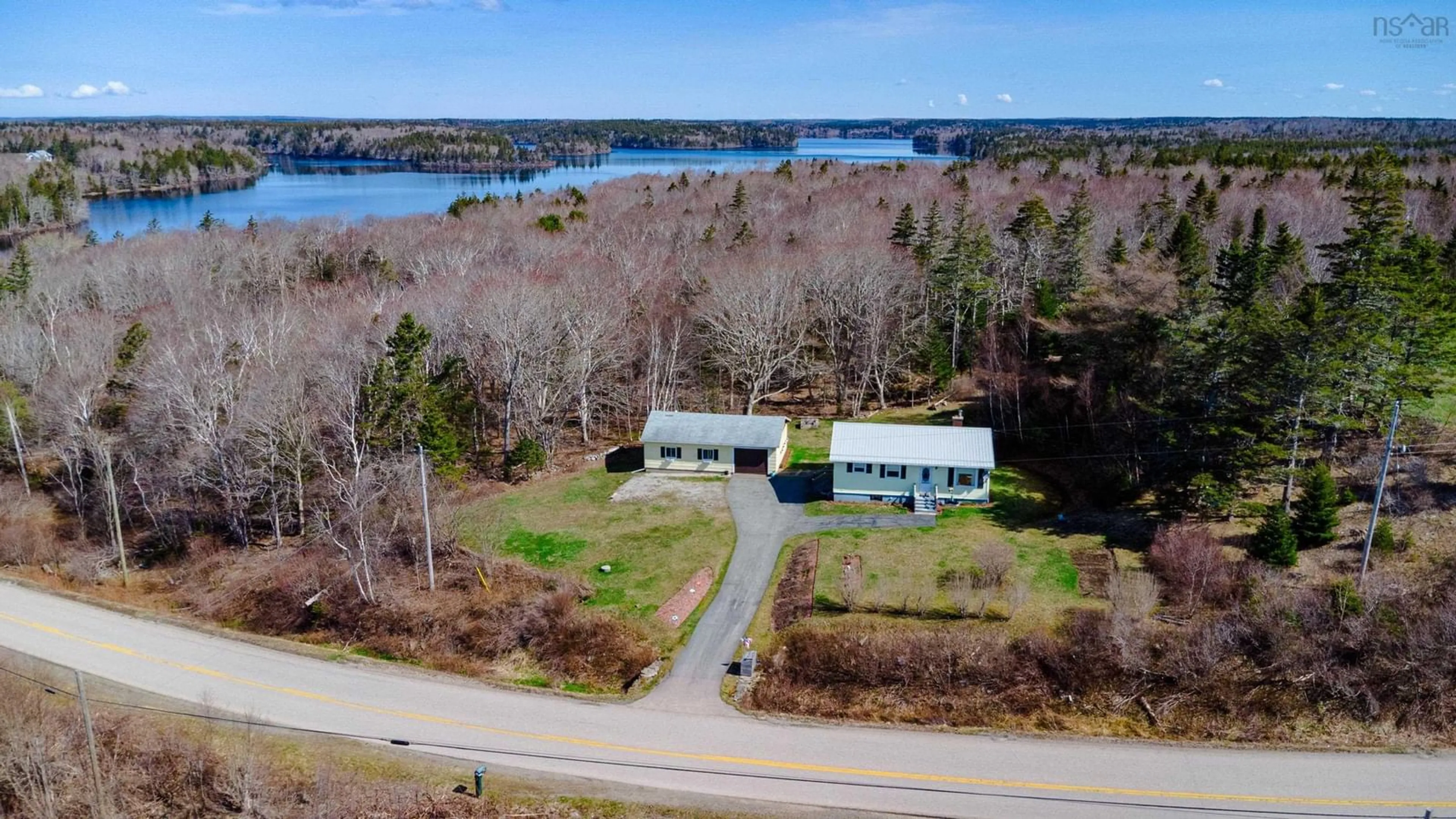 A pic from outside/outdoor area/front of a property/back of a property/a pic from drone, water/lake/river/ocean view for 1185 Richmond Rd, Ireton Nova Scotia B5A 5L5