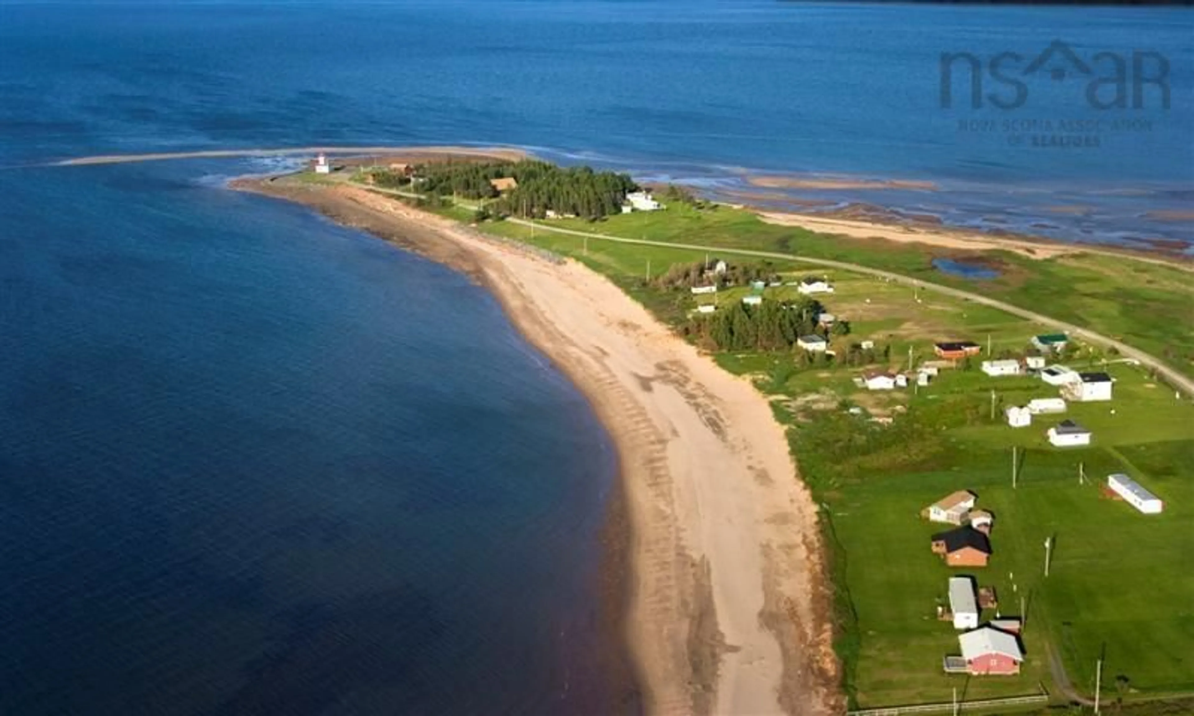 A pic from outside/outdoor area/front of a property/back of a property/a pic from drone, water/lake/river/ocean view for 1836 Caribou Island Rd, Caribou Island Nova Scotia B0K 1H0