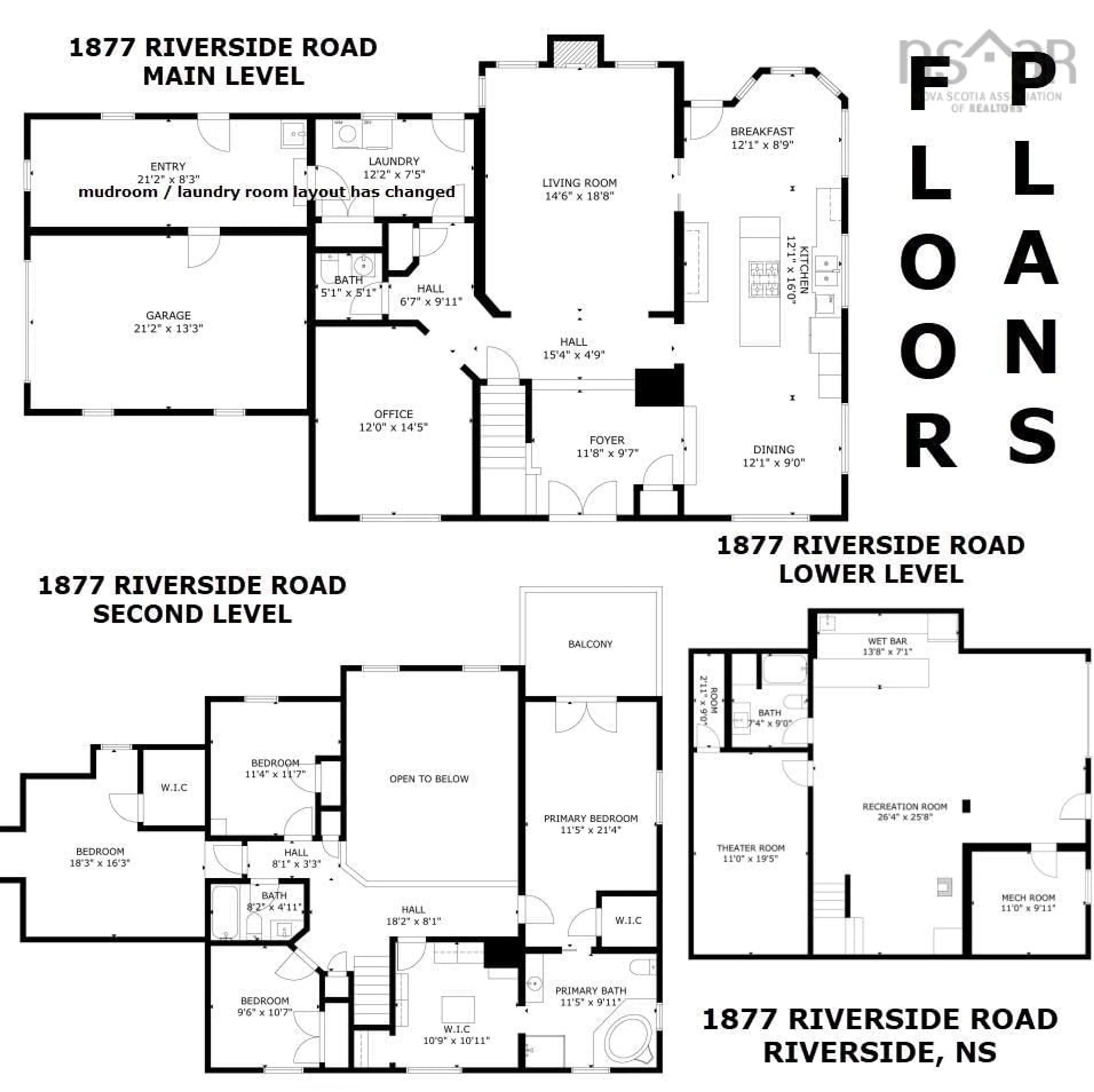 Floor plan for 1877 Riverside Rd, Riverside Nova Scotia B0N 2J0
