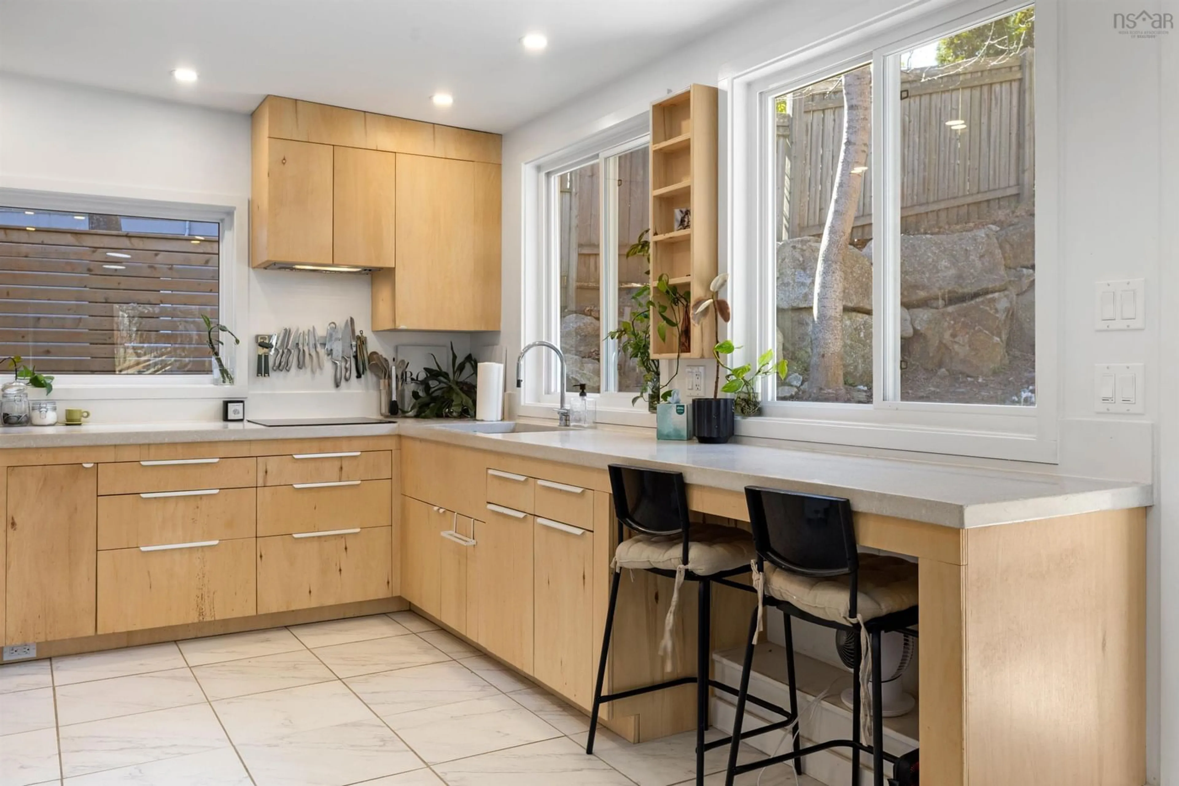 Contemporary kitchen, ceramic/tile floor for 3166 Purcells Cove Rd, Halifax Nova Scotia B3P 2G5