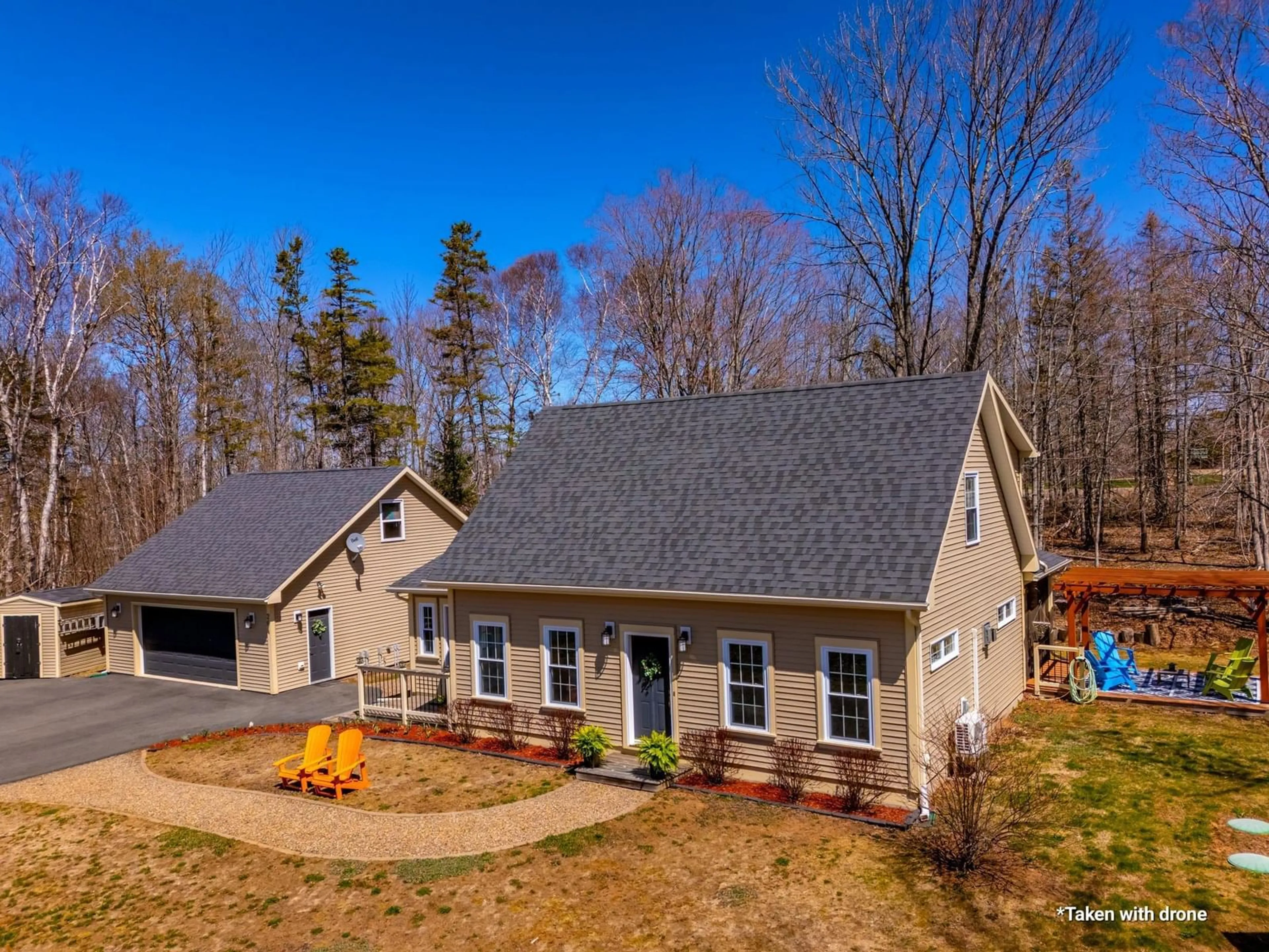 A pic from outside/outdoor area/front of a property/back of a property/a pic from drone, street for 264 Tremont Mountain Rd, South Tremont Nova Scotia B0P 1R0
