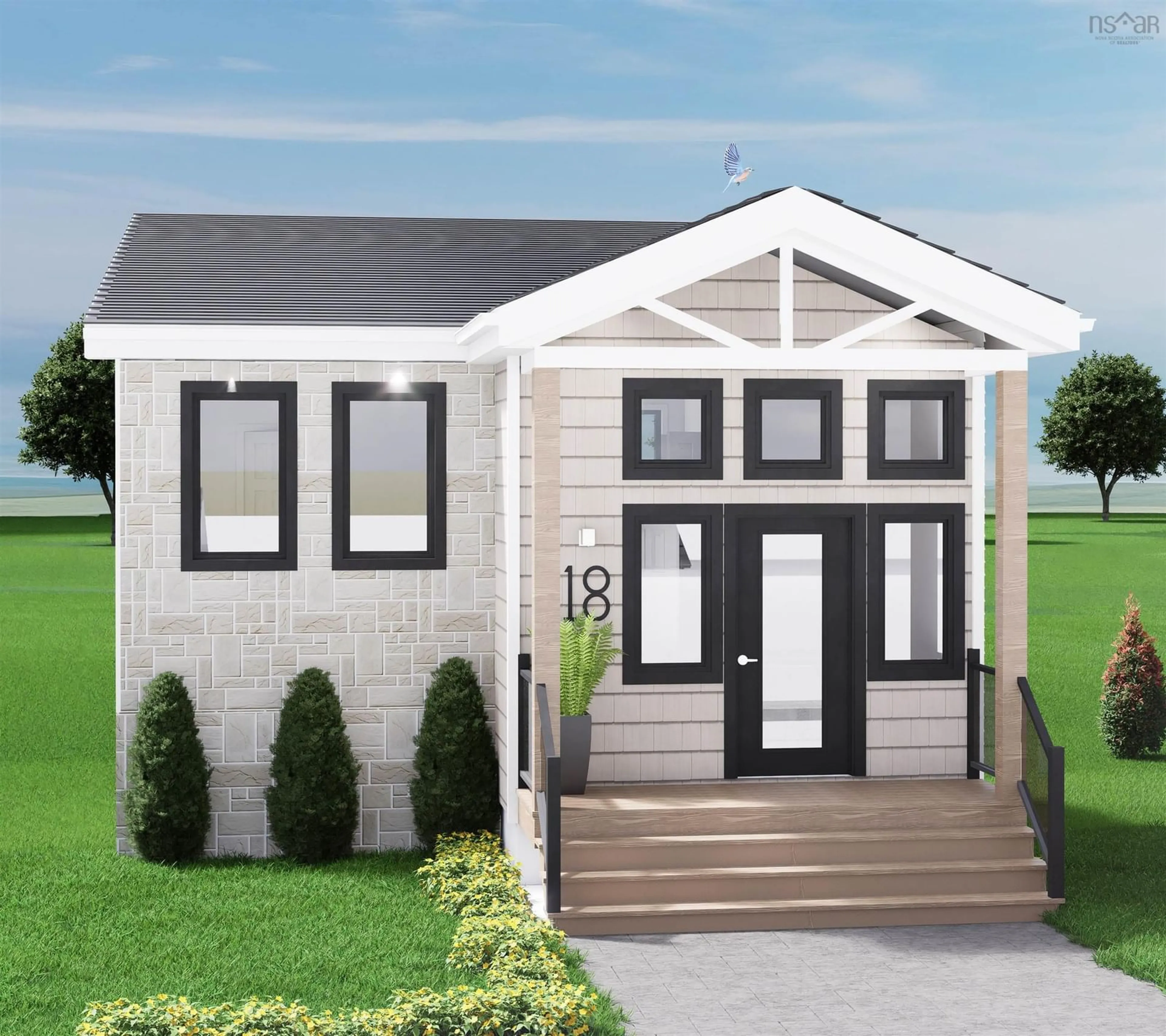Home with vinyl exterior material, street for Lot 7-18 Marketway Lane, Brunello Estates Nova Scotia B3T 0L1