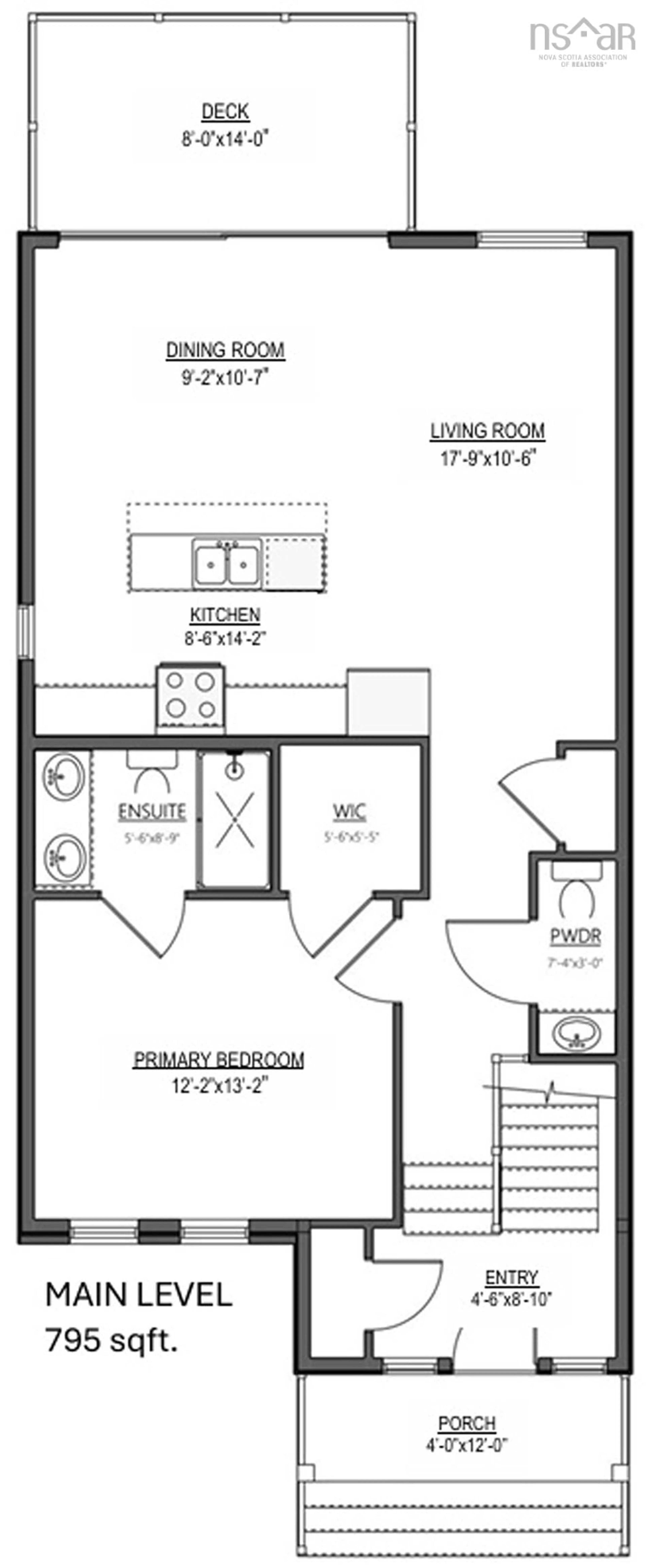 Floor plan for Lot 7-18 Marketway Lane, Brunello Estates Nova Scotia B3T 0L1