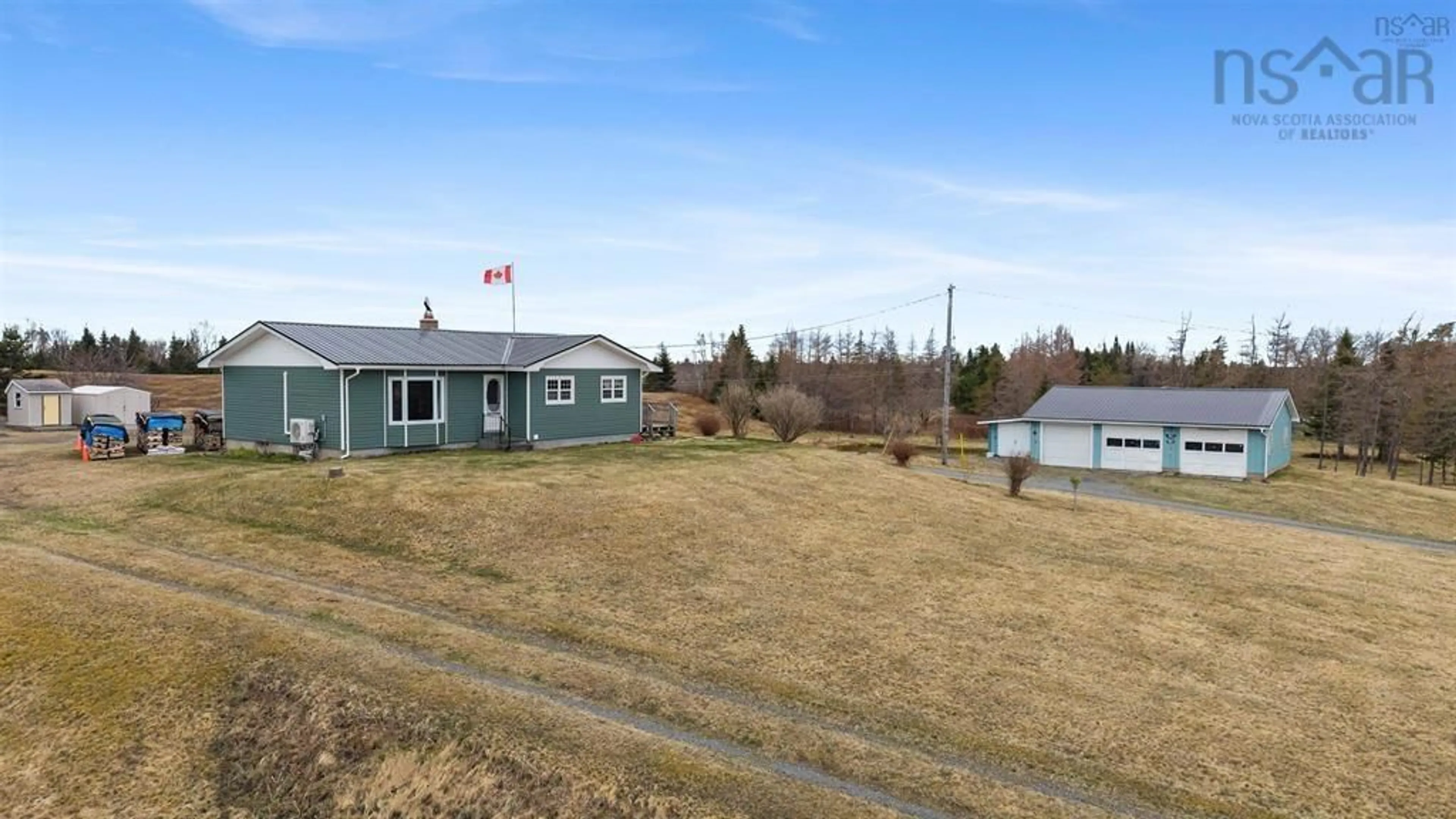 A pic from outside/outdoor area/front of a property/back of a property/a pic from drone, unknown for 684 St Marys Rd, Chaplin Nova Scotia B0N 2M0