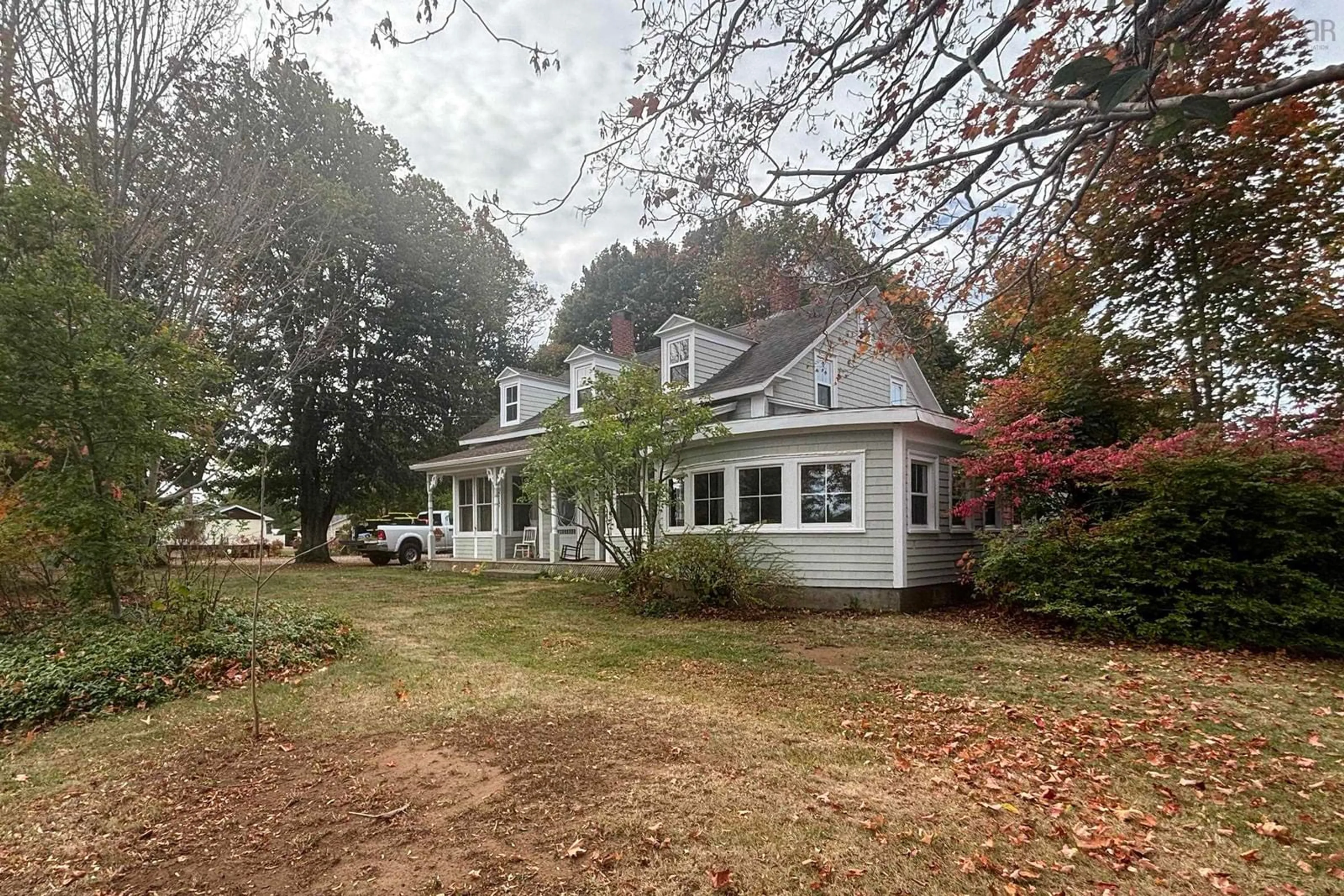 A pic from outside/outdoor area/front of a property/back of a property/a pic from drone, street for 9717 Highway 10, Nictaux Nova Scotia B0S 1P0