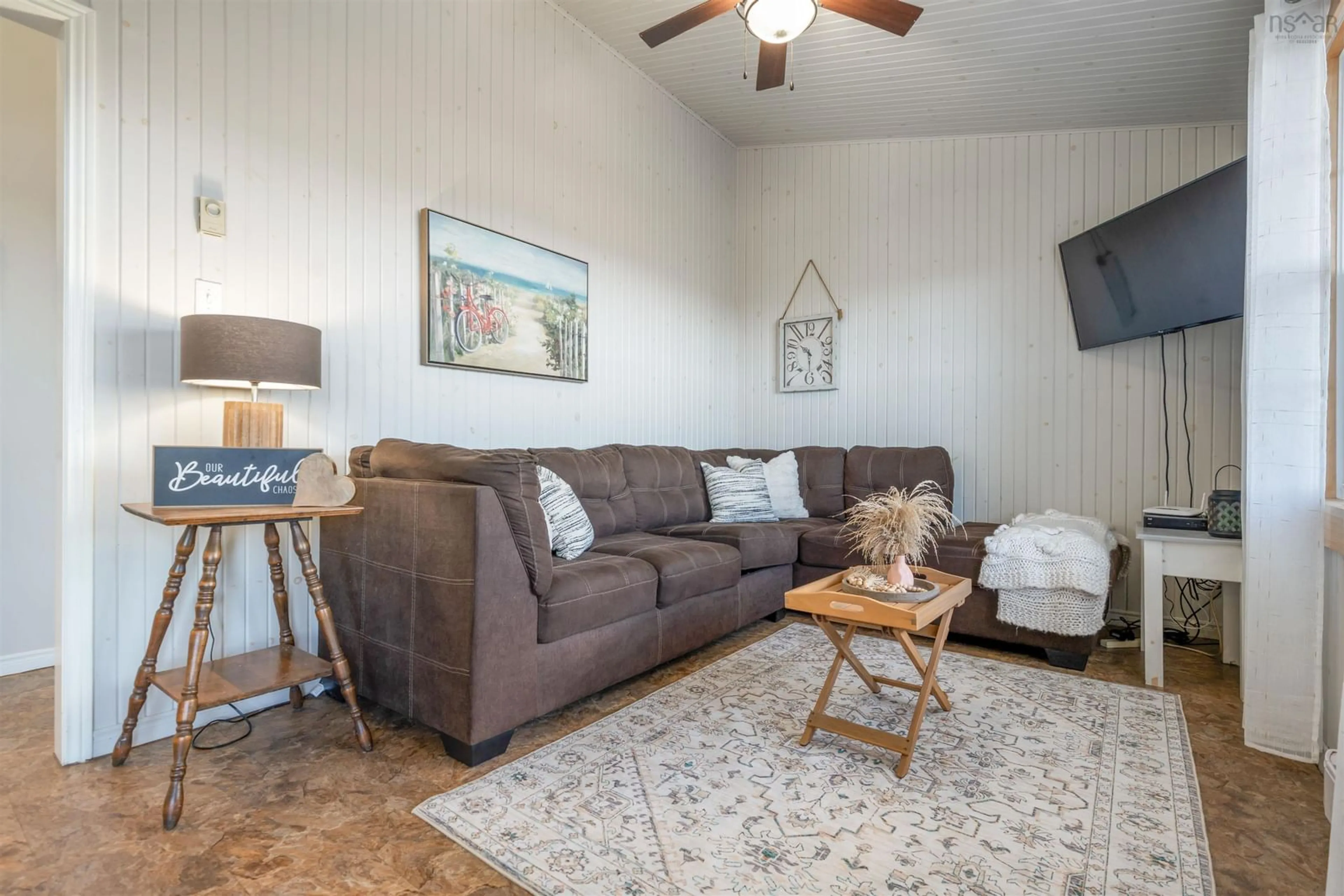 Living room with furniture, unknown for 29 Island View Cres, Caribou River Nova Scotia B0K 1H0