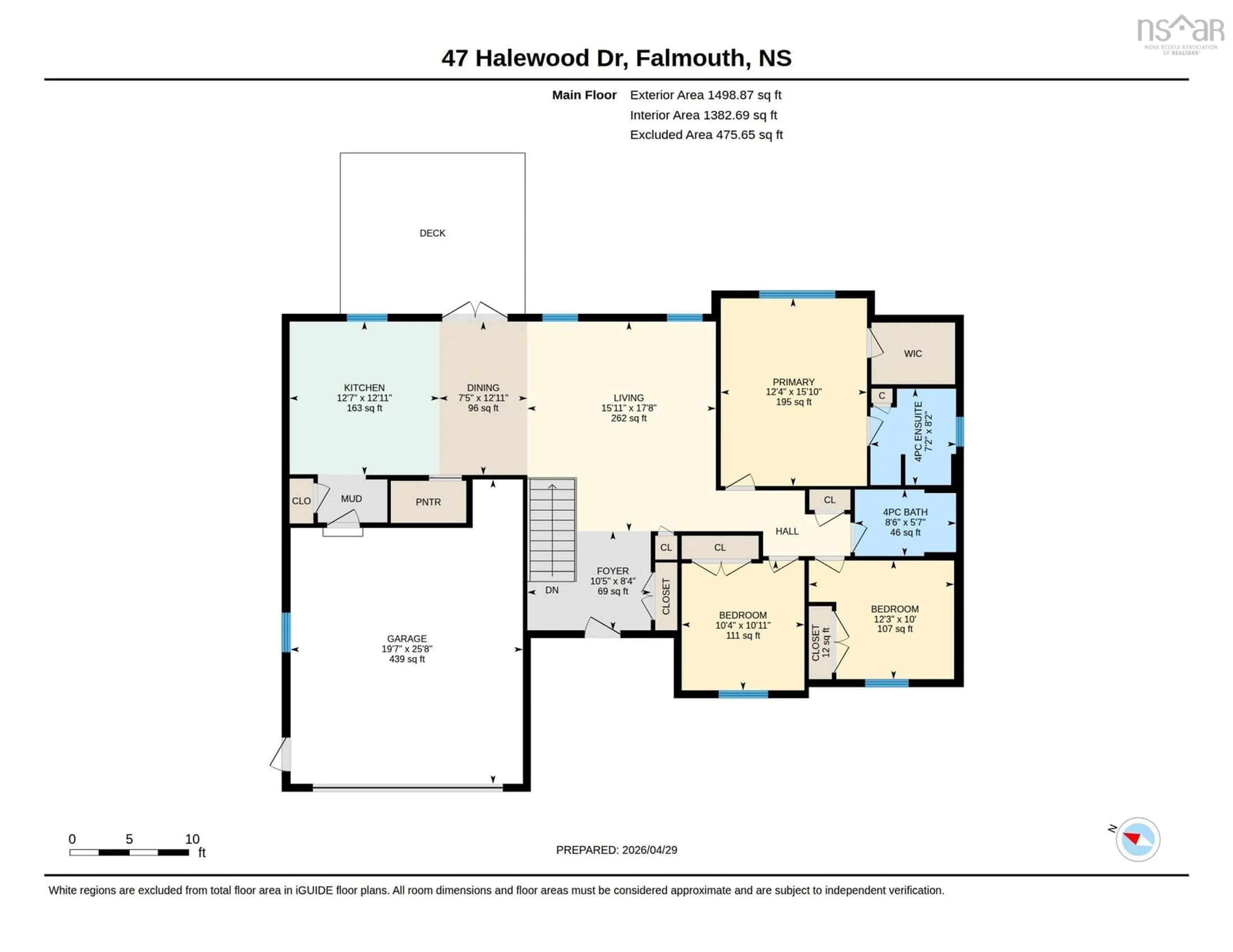 Floor plan for 47 Halewood Dr, Falmouth Nova Scotia B0P 1P0