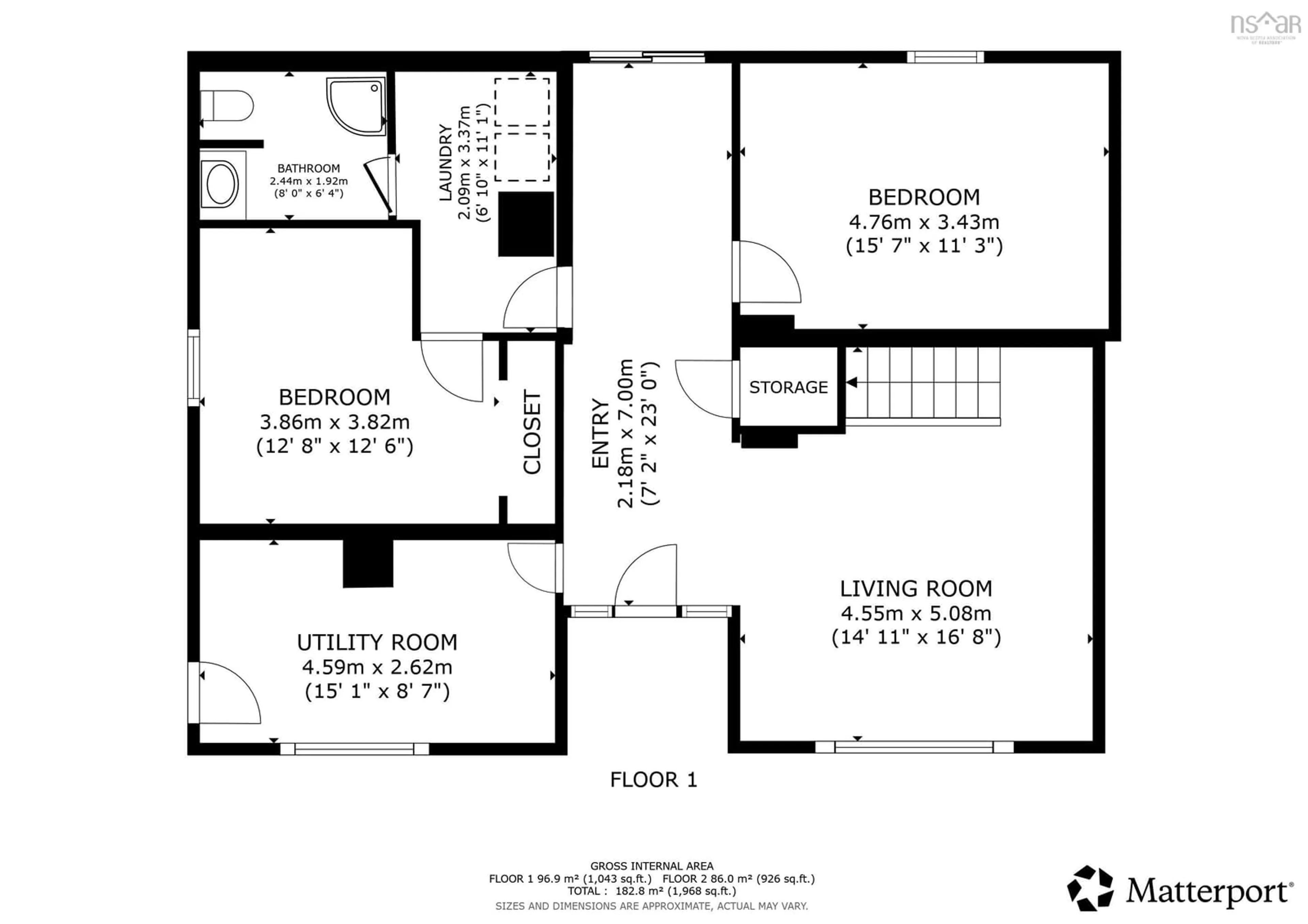 Floor plan for 108 Broad River Rd, Summerville Centre Nova Scotia B0T 1T0