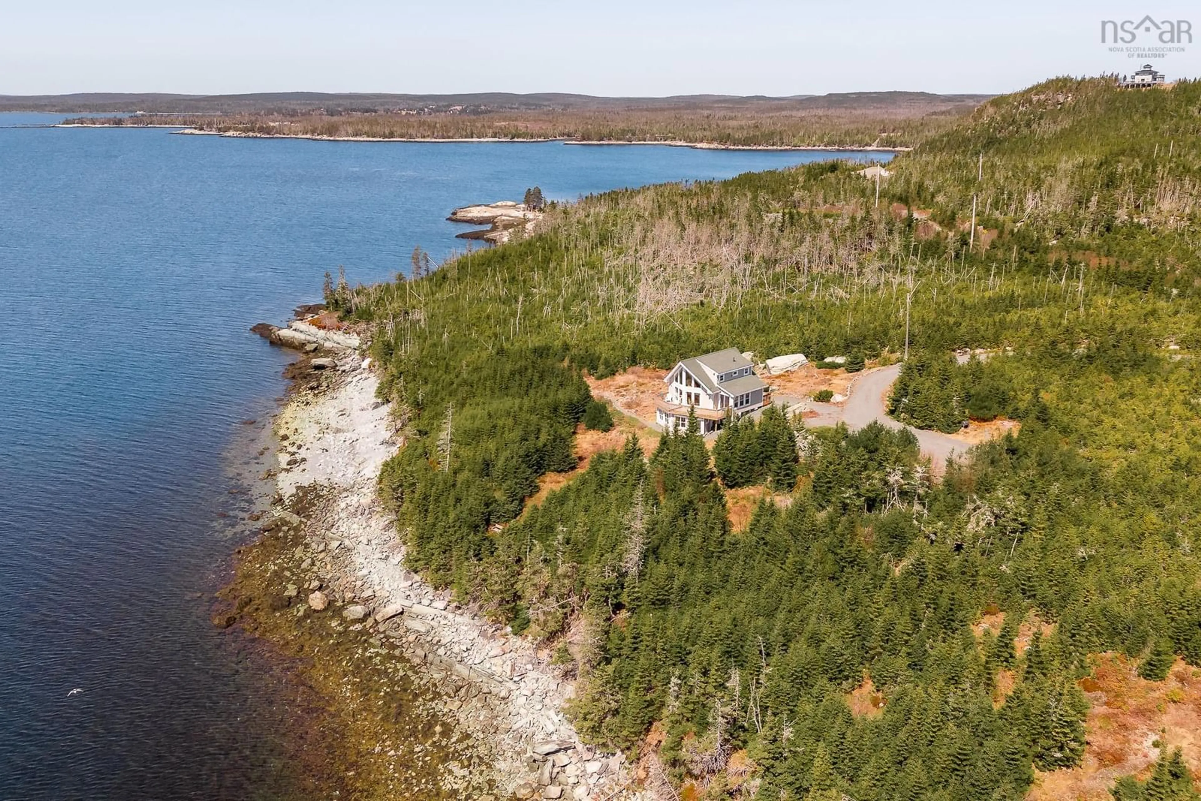 A pic from outside/outdoor area/front of a property/back of a property/a pic from drone, water/lake/river/ocean view for 240 Beaver Dr, West Quoddy Nova Scotia B0J 2R0
