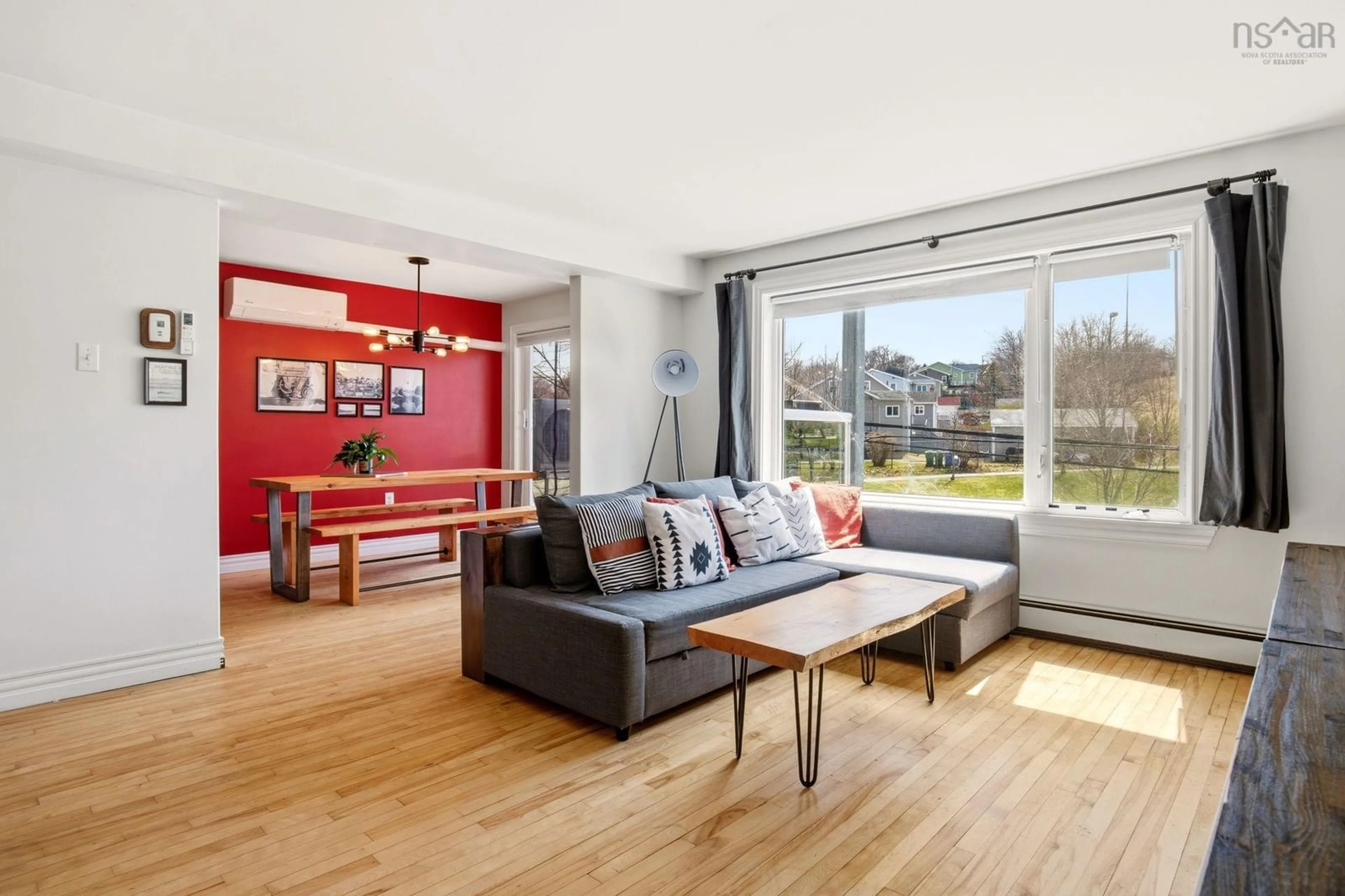 Living room with furniture, wood/laminate floor for 3749 Kencrest Avenue #304, Halifax Nova Scotia B3K 3L4
