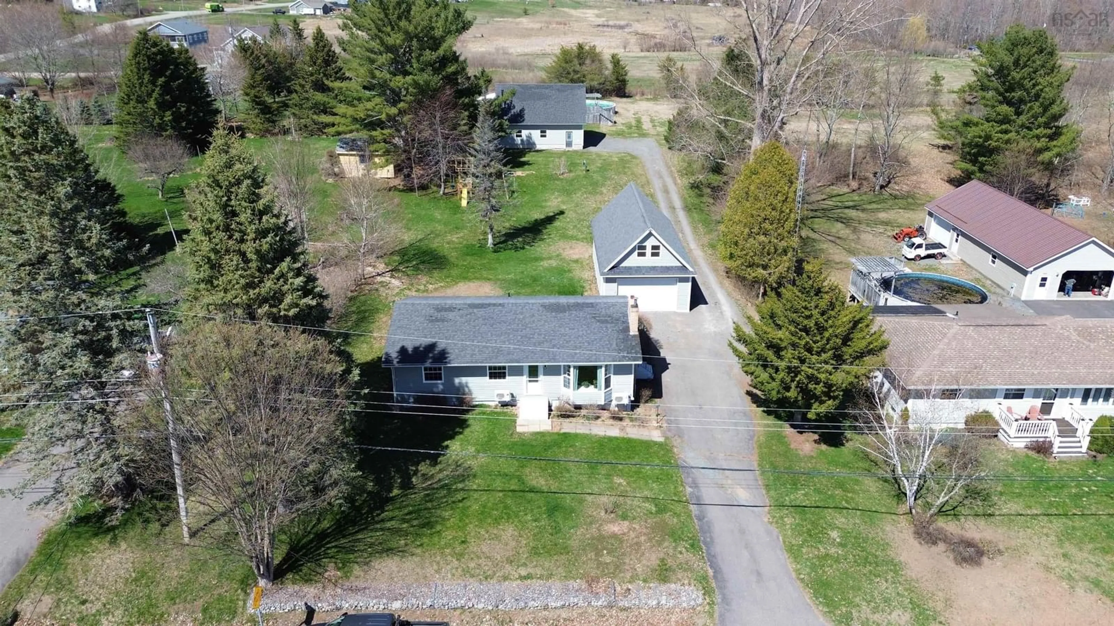 A pic from outside/outdoor area/front of a property/back of a property/a pic from drone, street for 480 Gabriel Rd, Falmouth Nova Scotia B0P 1P0