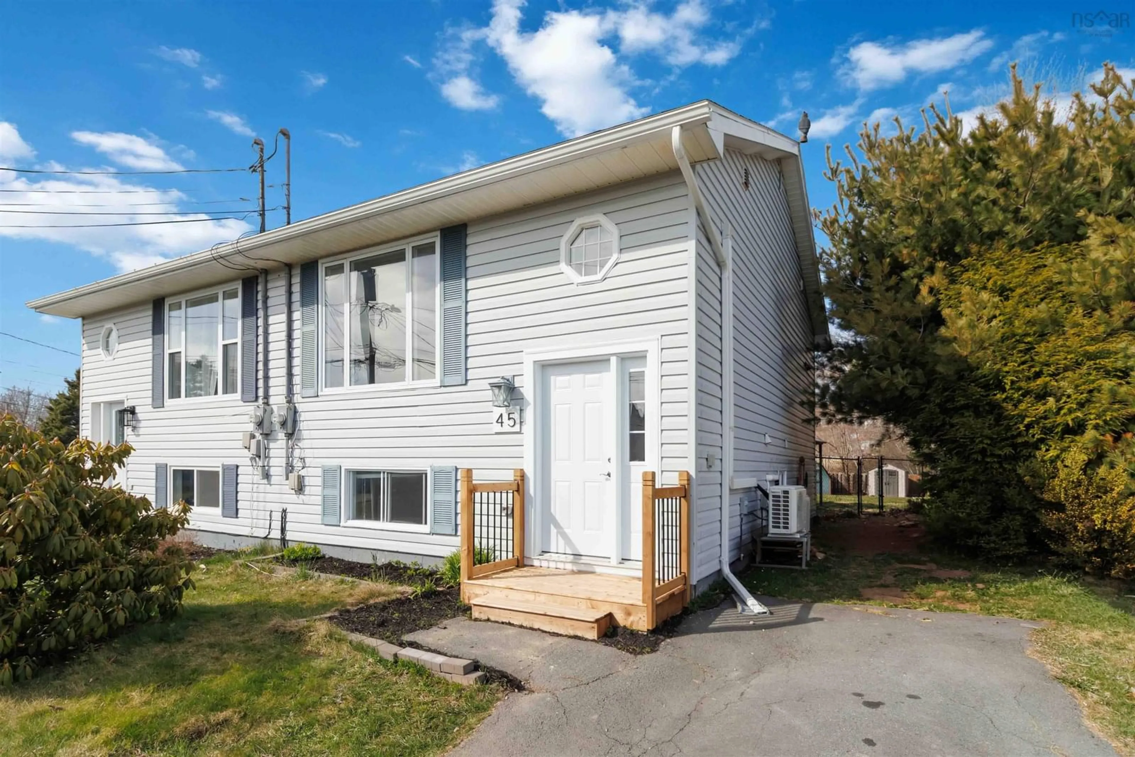 Home with vinyl exterior material, street for 45 Armoyan Dr, Lower Sackville Nova Scotia B4C 3V9