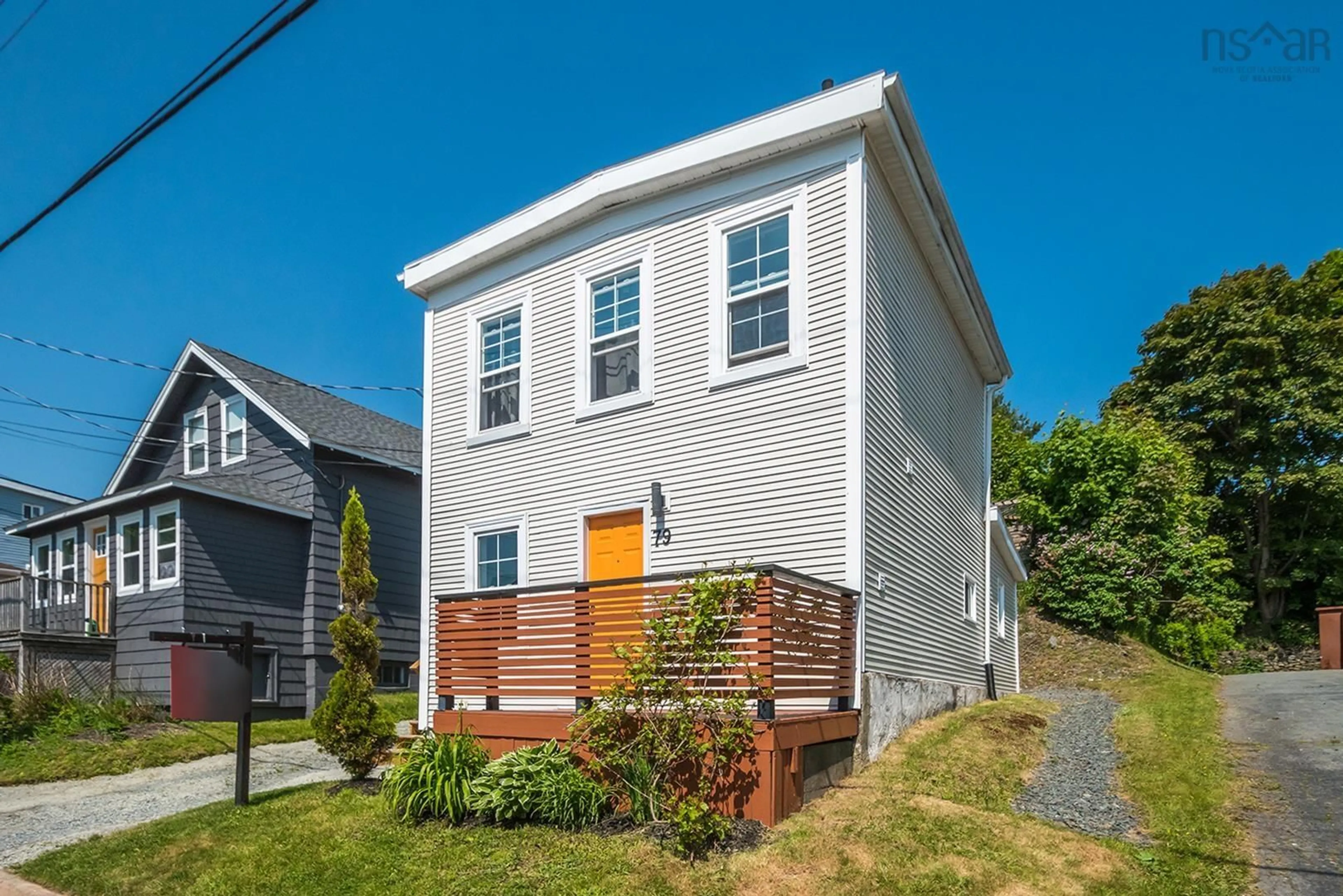 Home with vinyl exterior material, street for 79 Rose Street St, Dartmouth Nova Scotia B3A 2T8