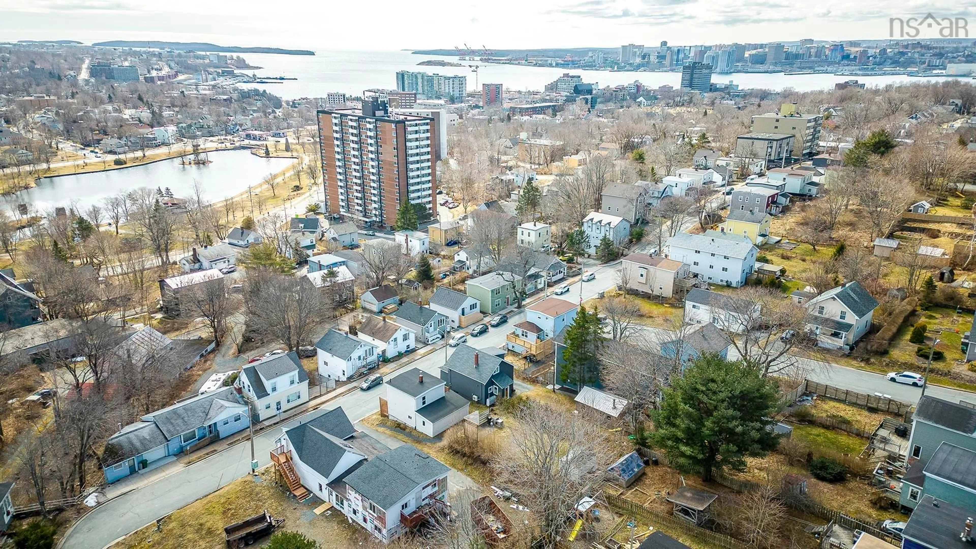 A pic from outside/outdoor area/front of a property/back of a property/a pic from drone, water/lake/river/ocean view for 79 Rose Street St, Dartmouth Nova Scotia B3A 2T8