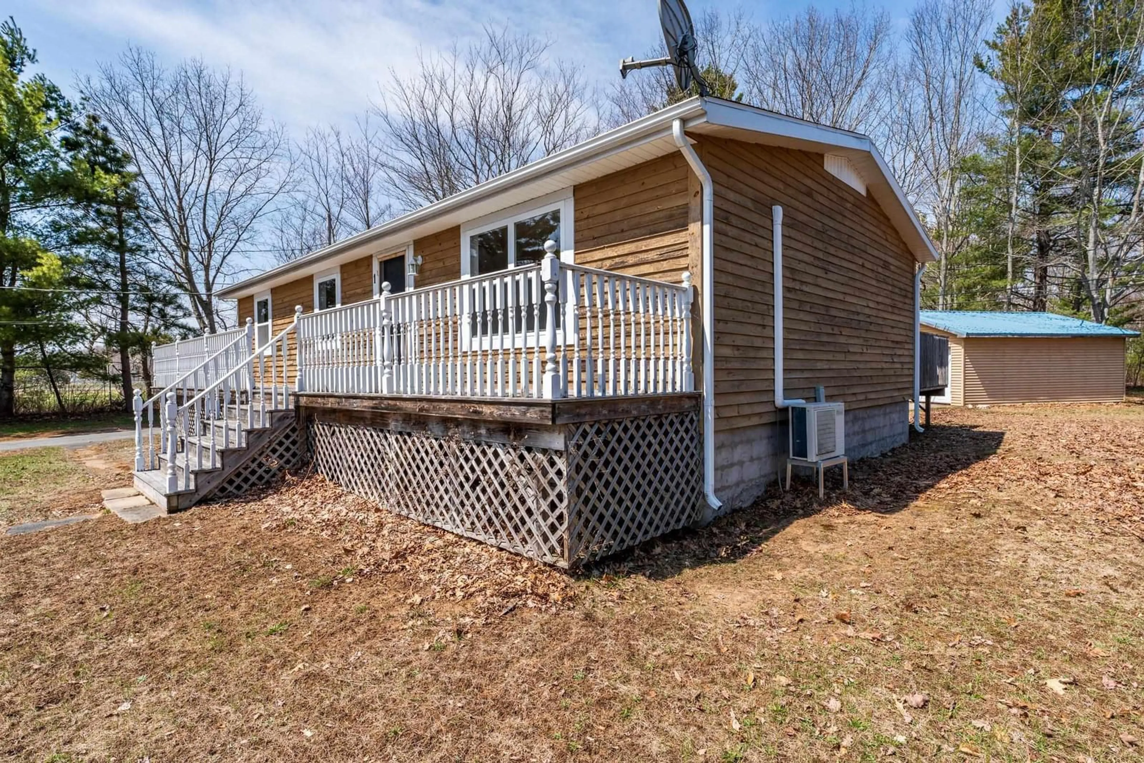 Home with vinyl exterior material, street for 1 Pinecrest Dr, Middleton Nova Scotia B0S 1P0