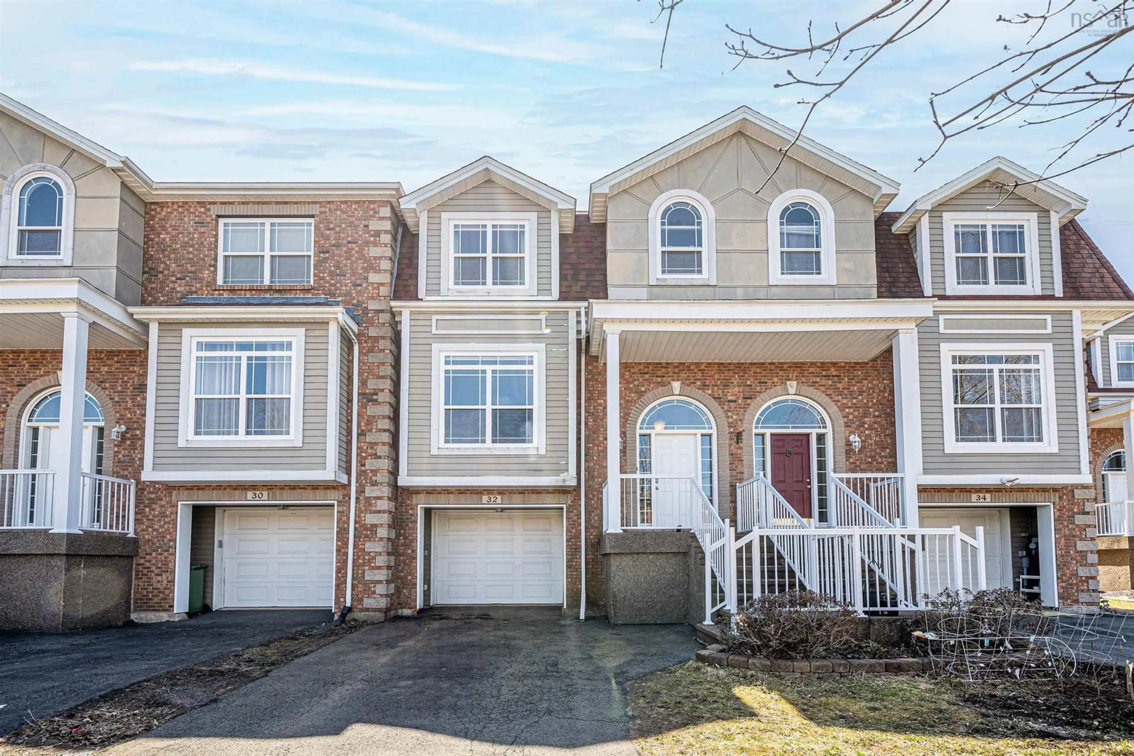 Home with brick exterior material, street for 32 Windstone Close, Bedford Nova Scotia B4A 4L4