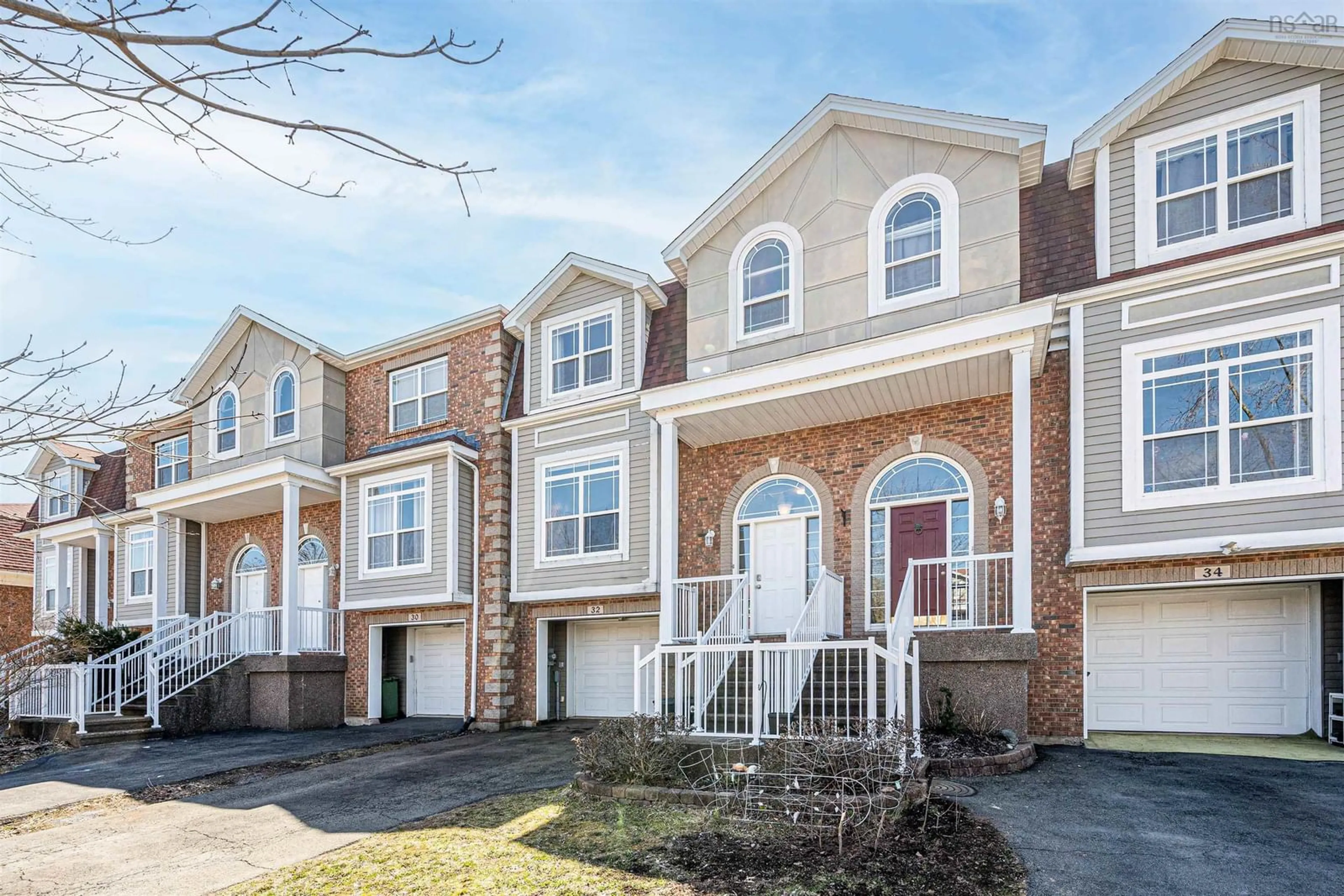 Home with brick exterior material, street for 32 Windstone Close, Bedford Nova Scotia B4A 4L4
