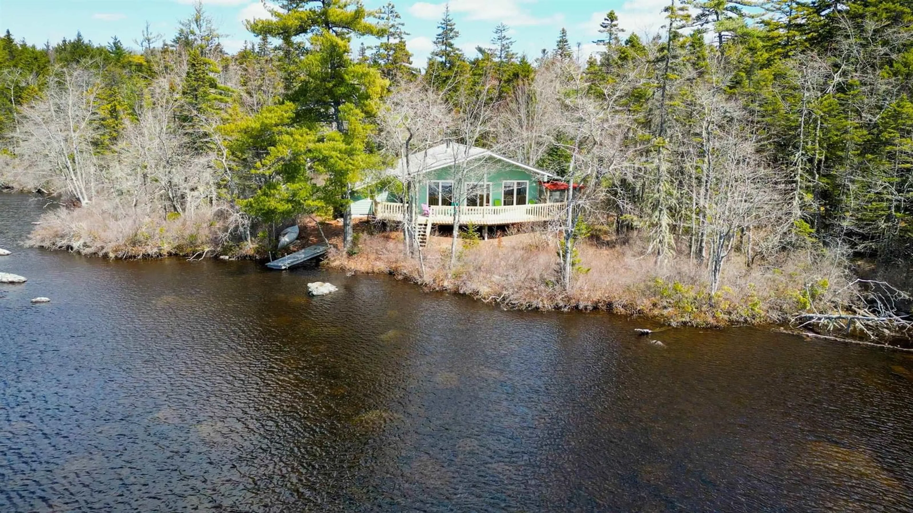 A pic from outside/outdoor area/front of a property/back of a property/a pic from drone, water/lake/river/ocean view for 64 Invisible Rd, Lapland Nova Scotia B4V 7S8