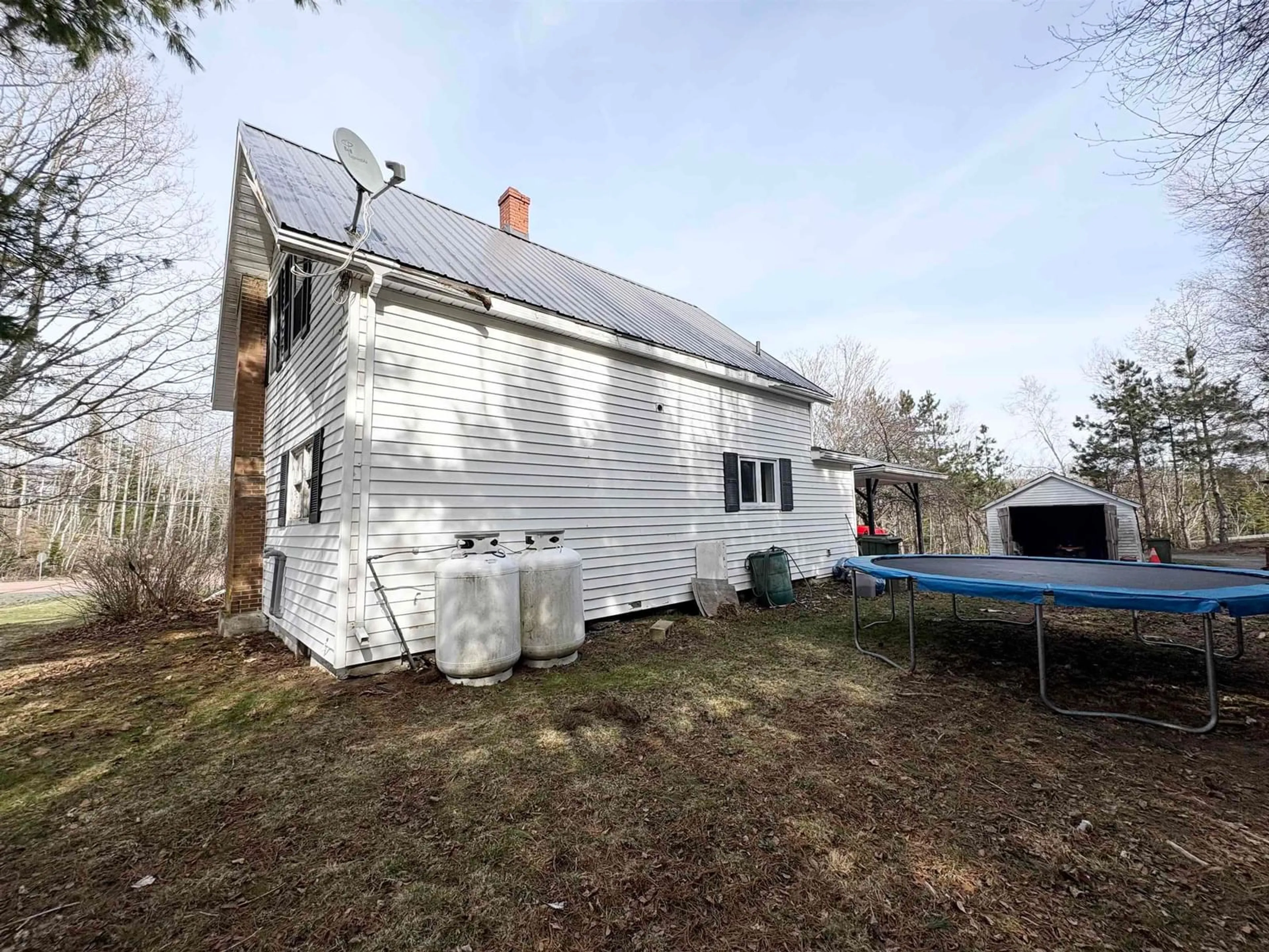 A pic from outside/outdoor area/front of a property/back of a property/a pic from drone, building for 8503 Sherbrooke Rd, Mcphersons Mills Nova Scotia B2H 5C8