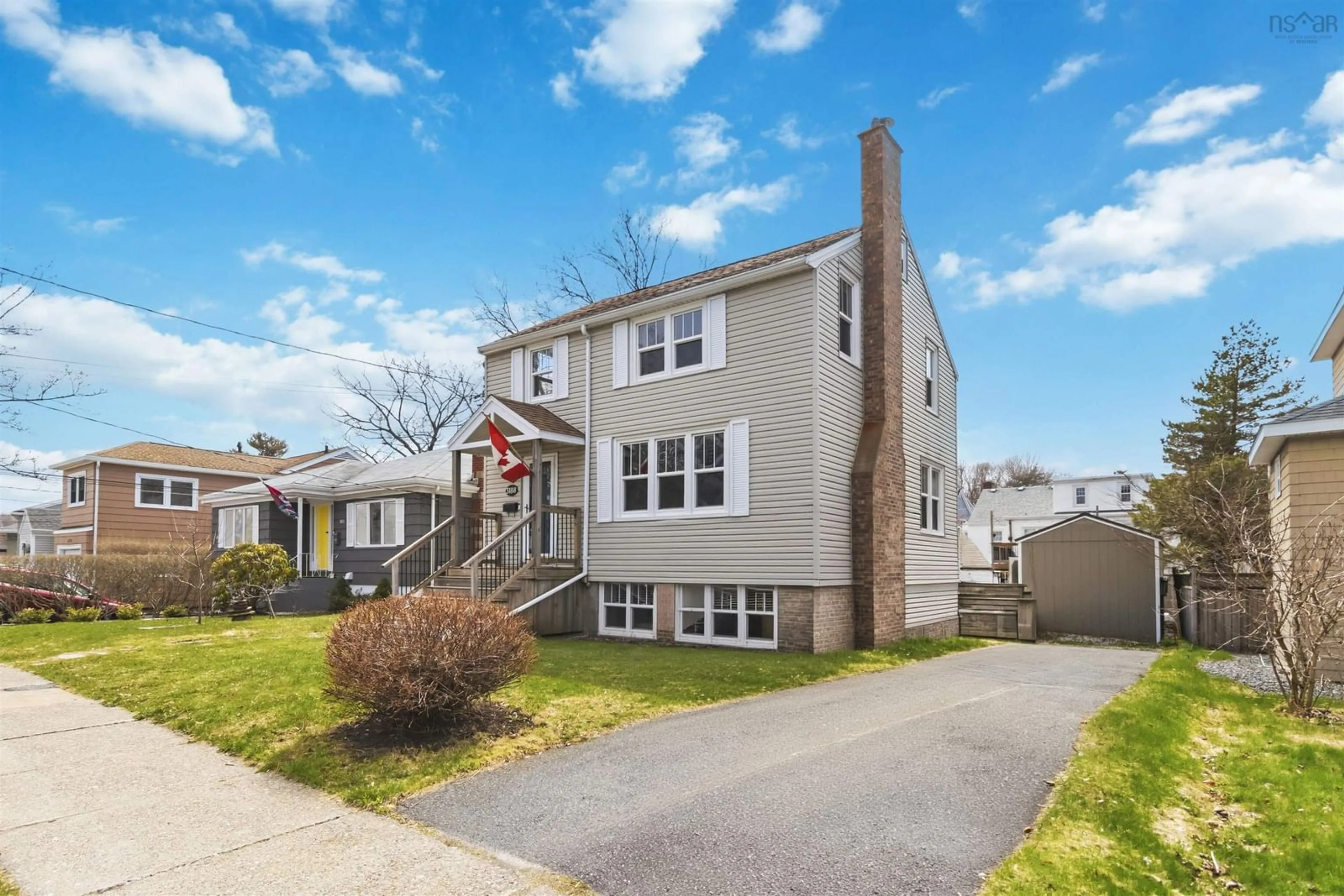 Home with vinyl exterior material, street for 3188 Hemlock St, Halifax Nova Scotia B3L 4B6