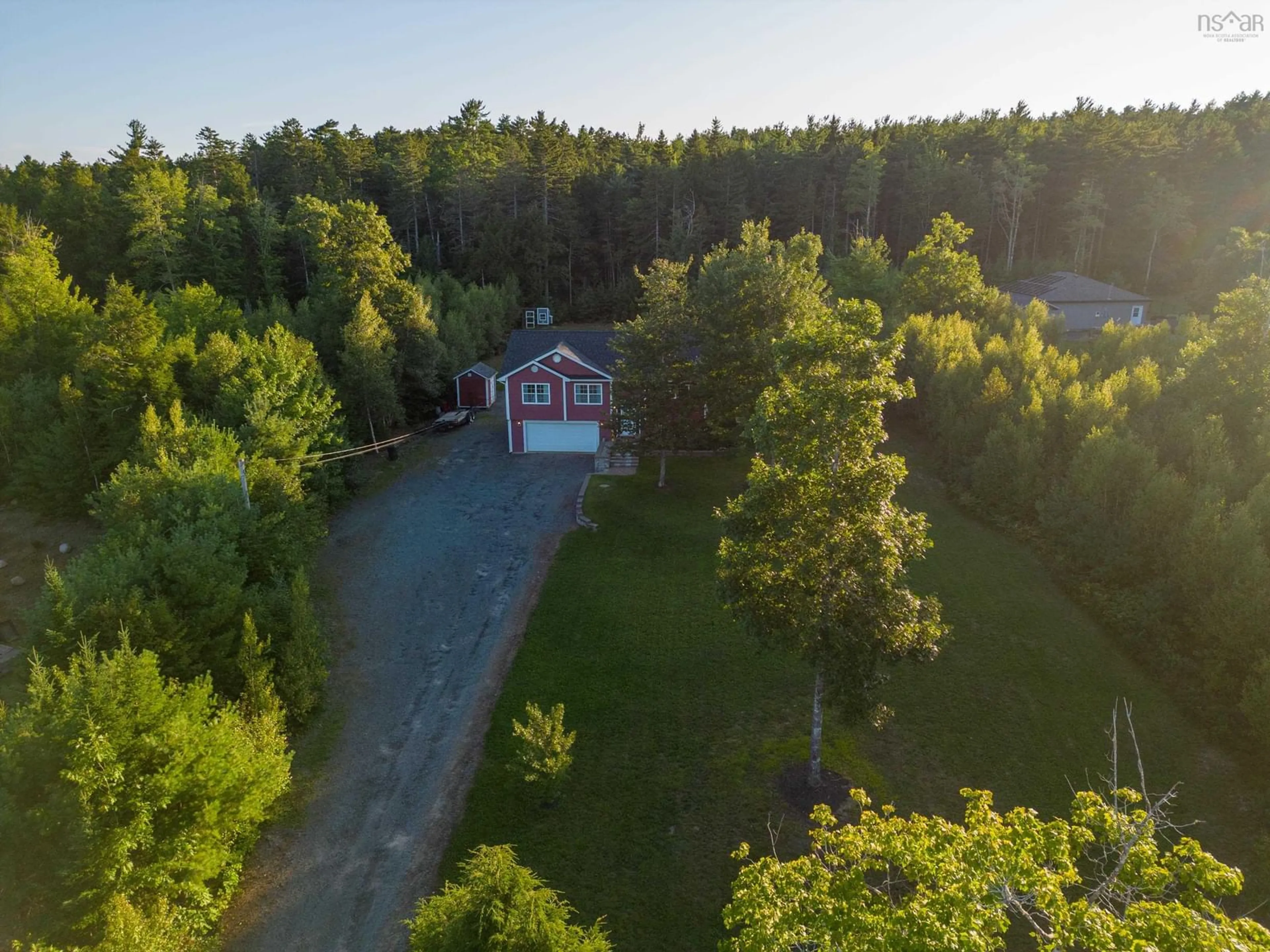 A pic from outside/outdoor area/front of a property/back of a property/a pic from drone, unknown for 97 Justin Dr, Lower Branch Nova Scotia B4V 8Z2