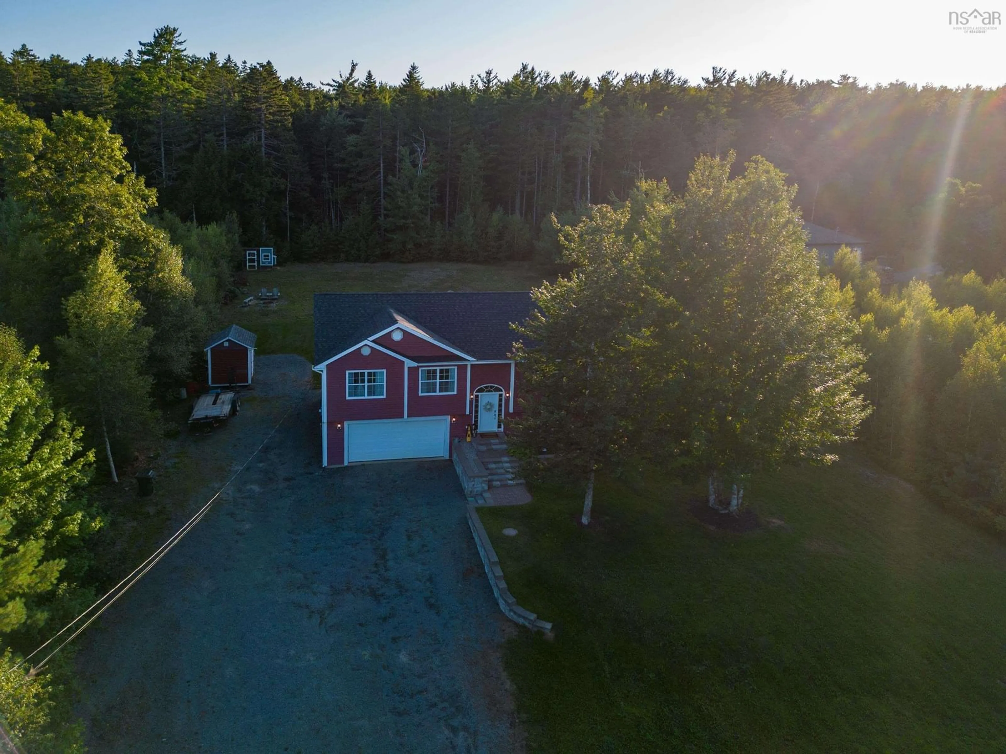 A pic from outside/outdoor area/front of a property/back of a property/a pic from drone, unknown for 97 Justin Dr, Lower Branch Nova Scotia B4V 8Z2