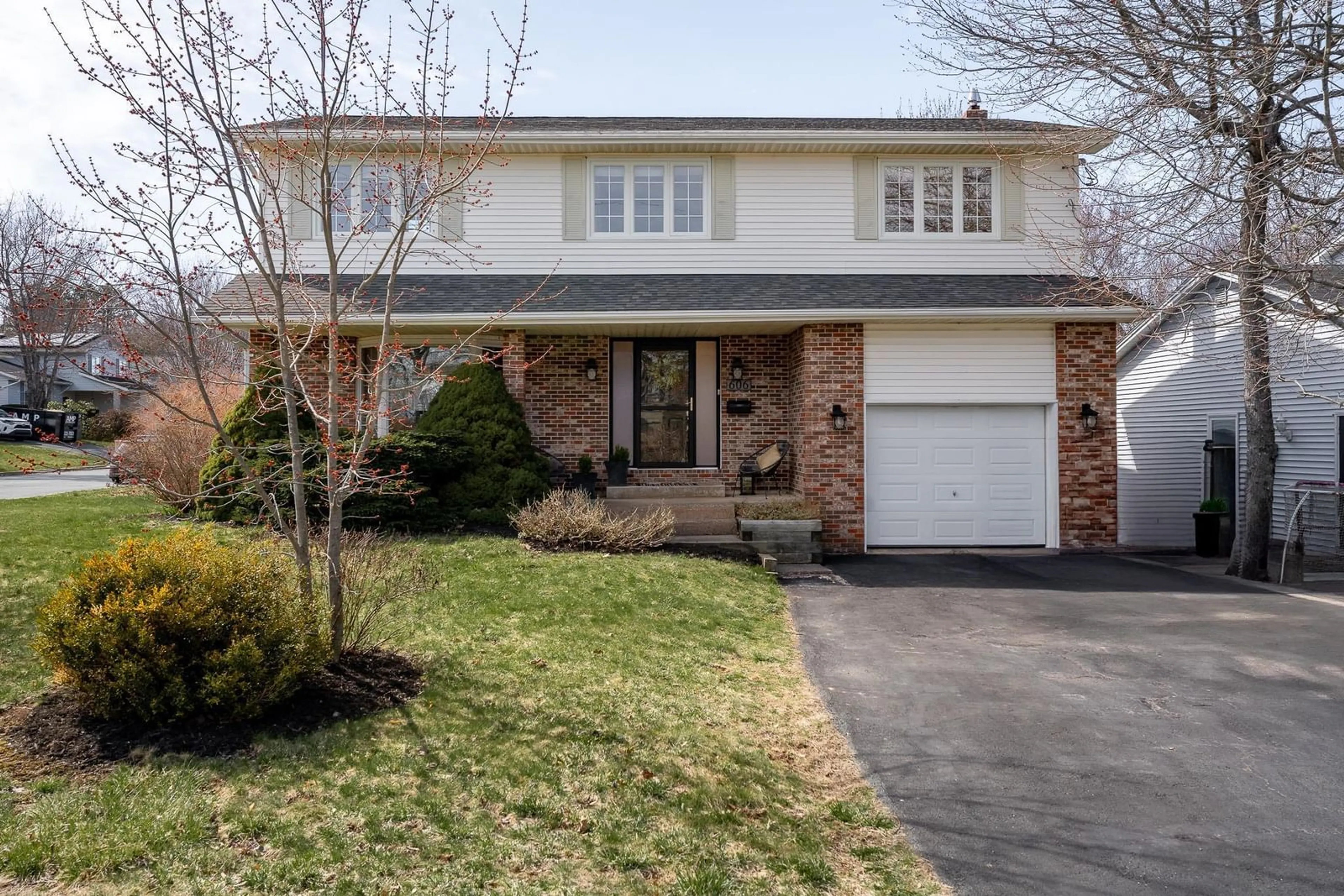 Home with brick exterior material, street for 606 Basinview Dr, Bedford Nova Scotia B4A 1T7