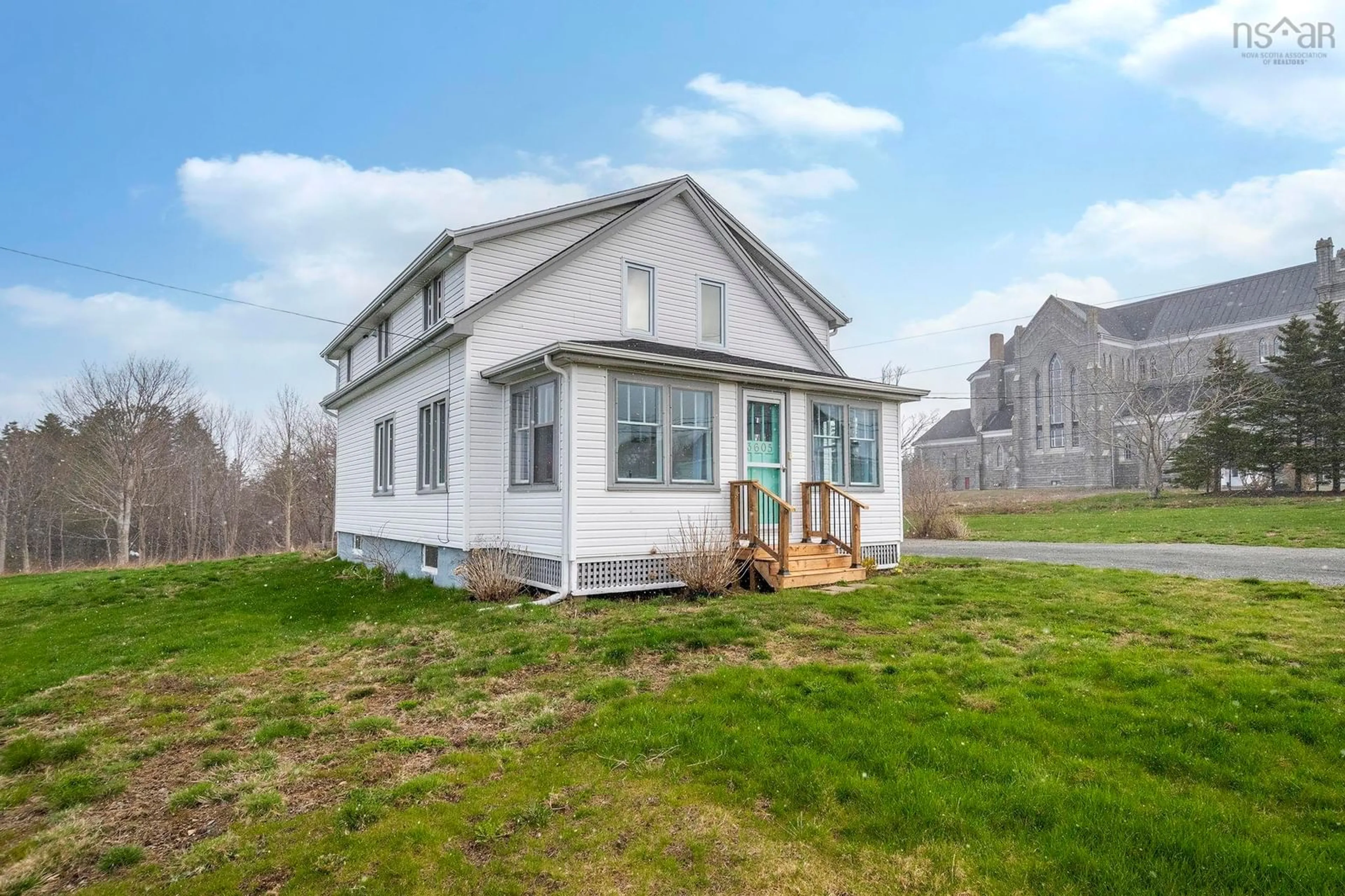 A pic from outside/outdoor area/front of a property/back of a property/a pic from drone, building for 3605 Highway 1, St. Bernard Nova Scotia B0W 3T0