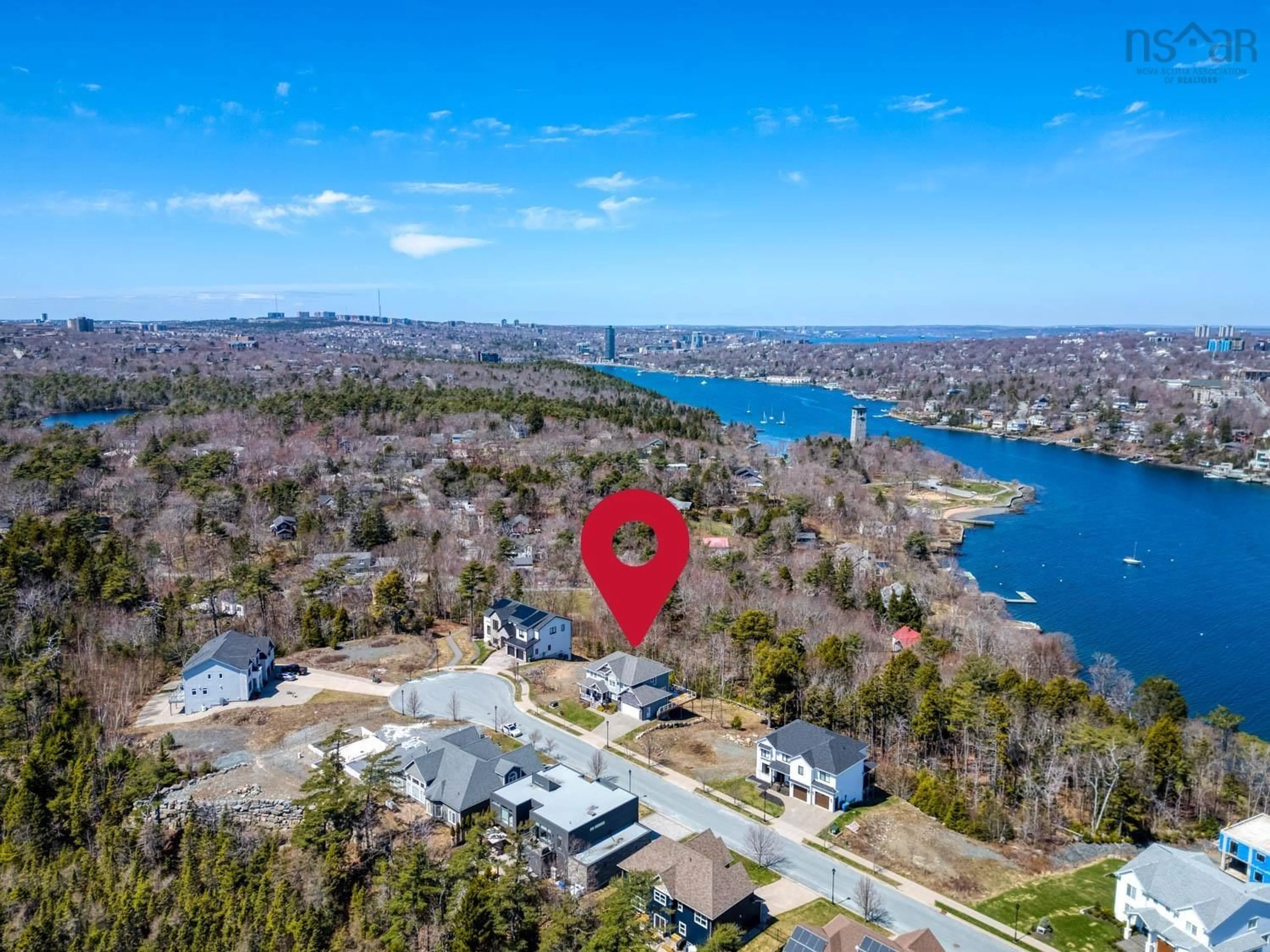 A pic from outside/outdoor area/front of a property/back of a property/a pic from drone, water/lake/river/ocean view for 69 Hearthwood Cres, Halifax Nova Scotia B3P 0G5