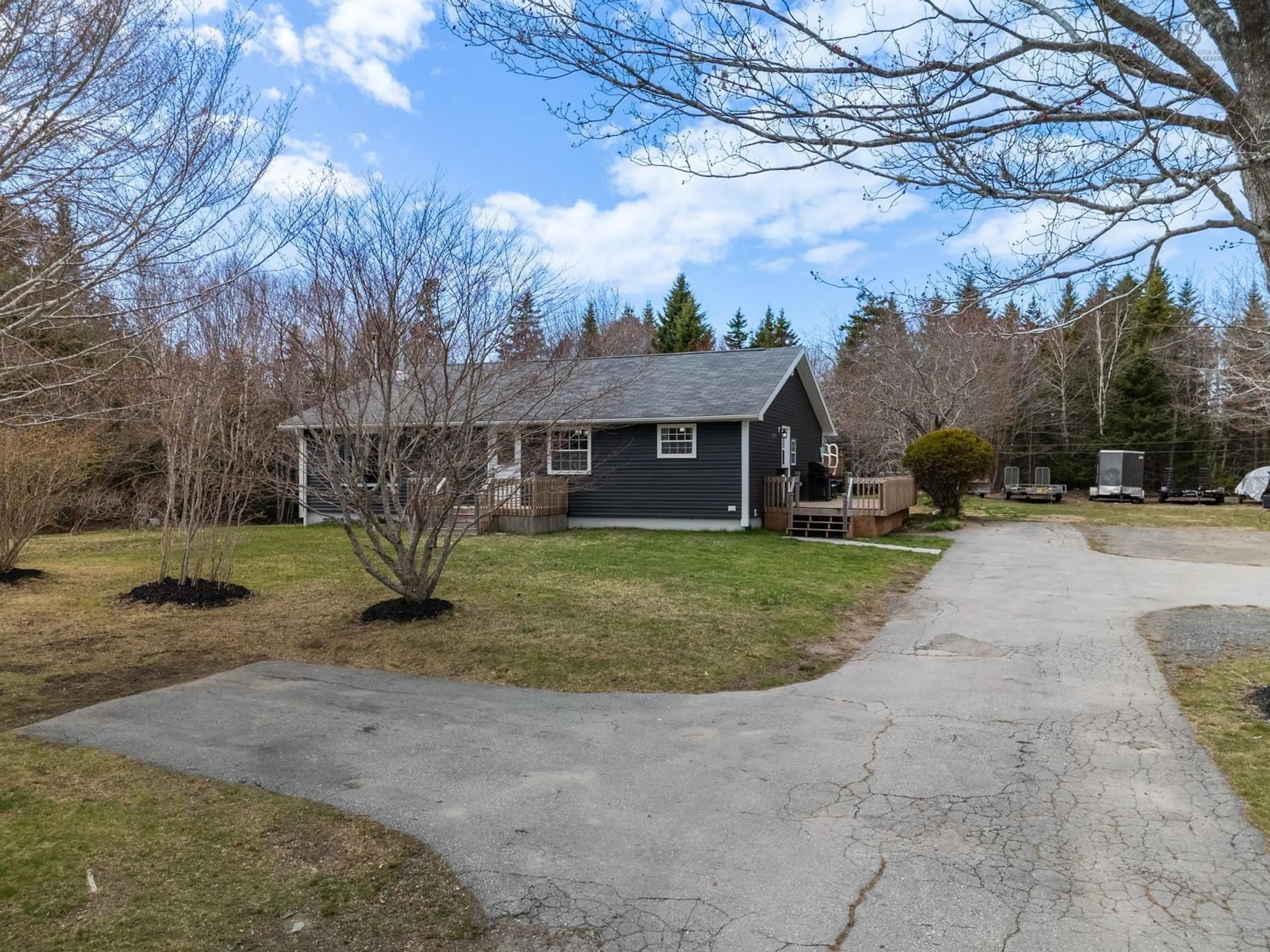A pic from outside/outdoor area/front of a property/back of a property/a pic from drone, street for 3559 Highway 340, Carleton Nova Scotia B5A 5P8