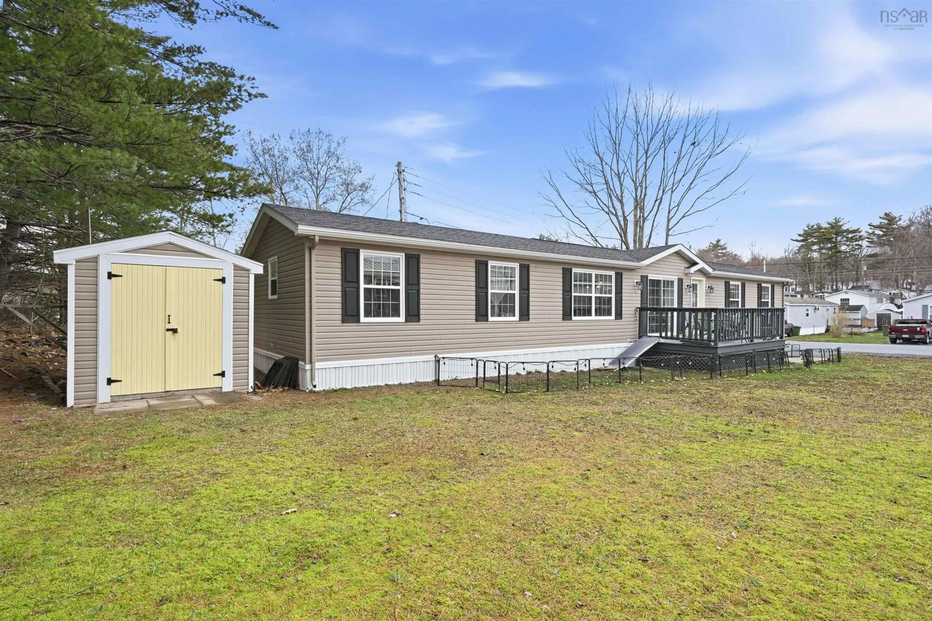 Home with vinyl exterior material, street for 5 Spring Cres, Bridgewater Nova Scotia B0J 2M0