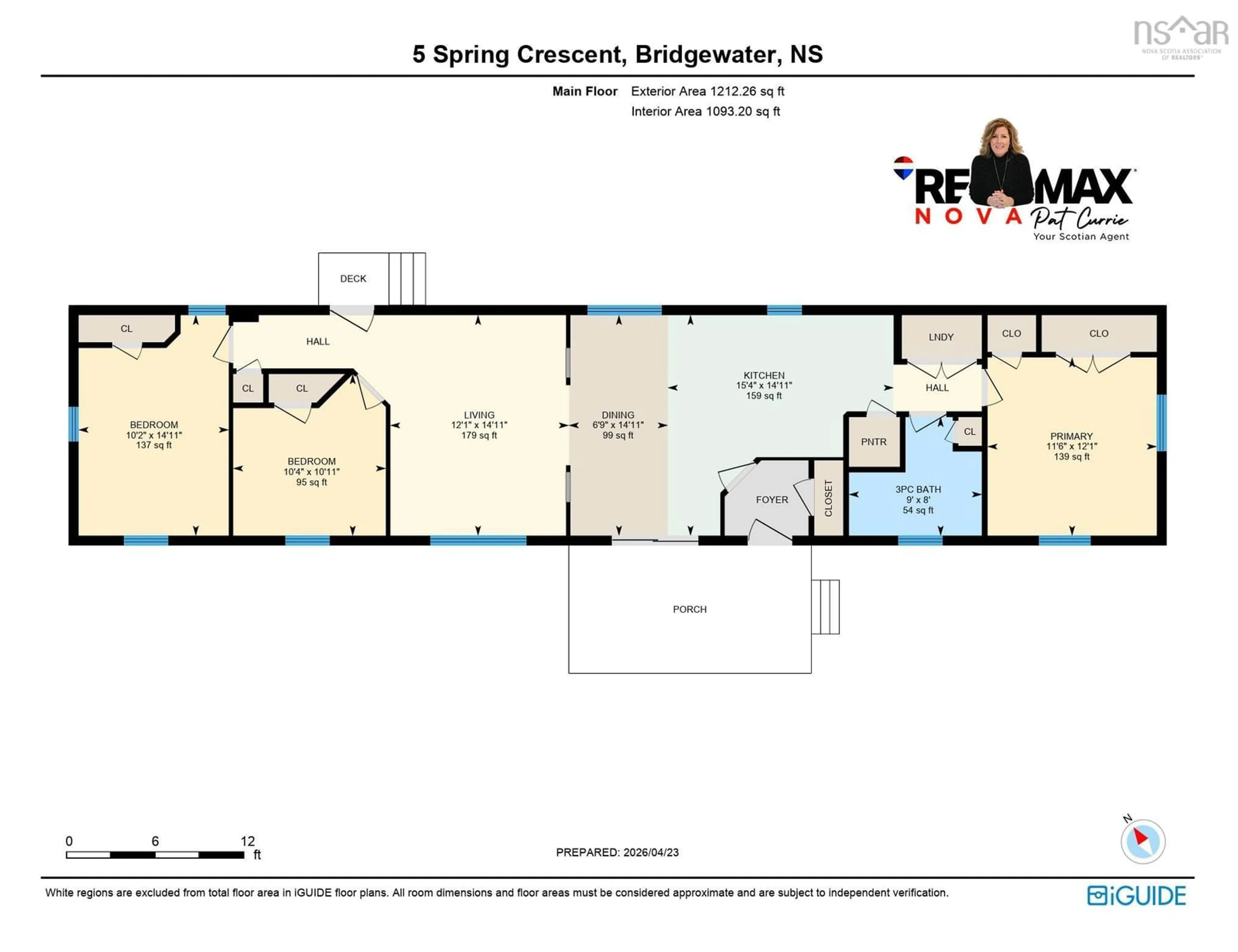 Floor plan for 5 Spring Cres, Bridgewater Nova Scotia B0J 2M0