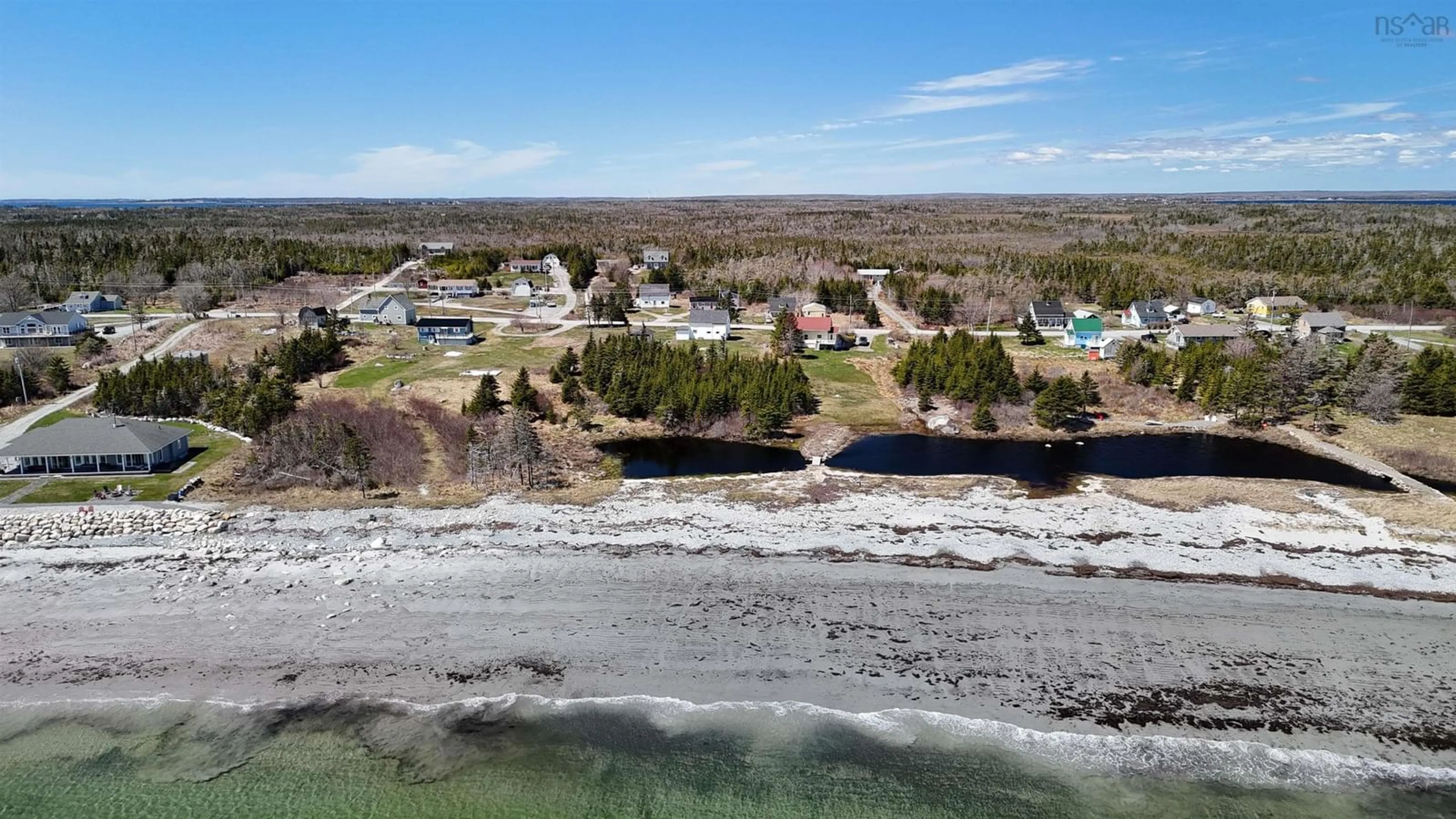 A pic from outside/outdoor area/front of a property/back of a property/a pic from drone, water/lake/river/ocean view for 1359 Stoney Island Rd, Stoney Island Nova Scotia B0W 3J0