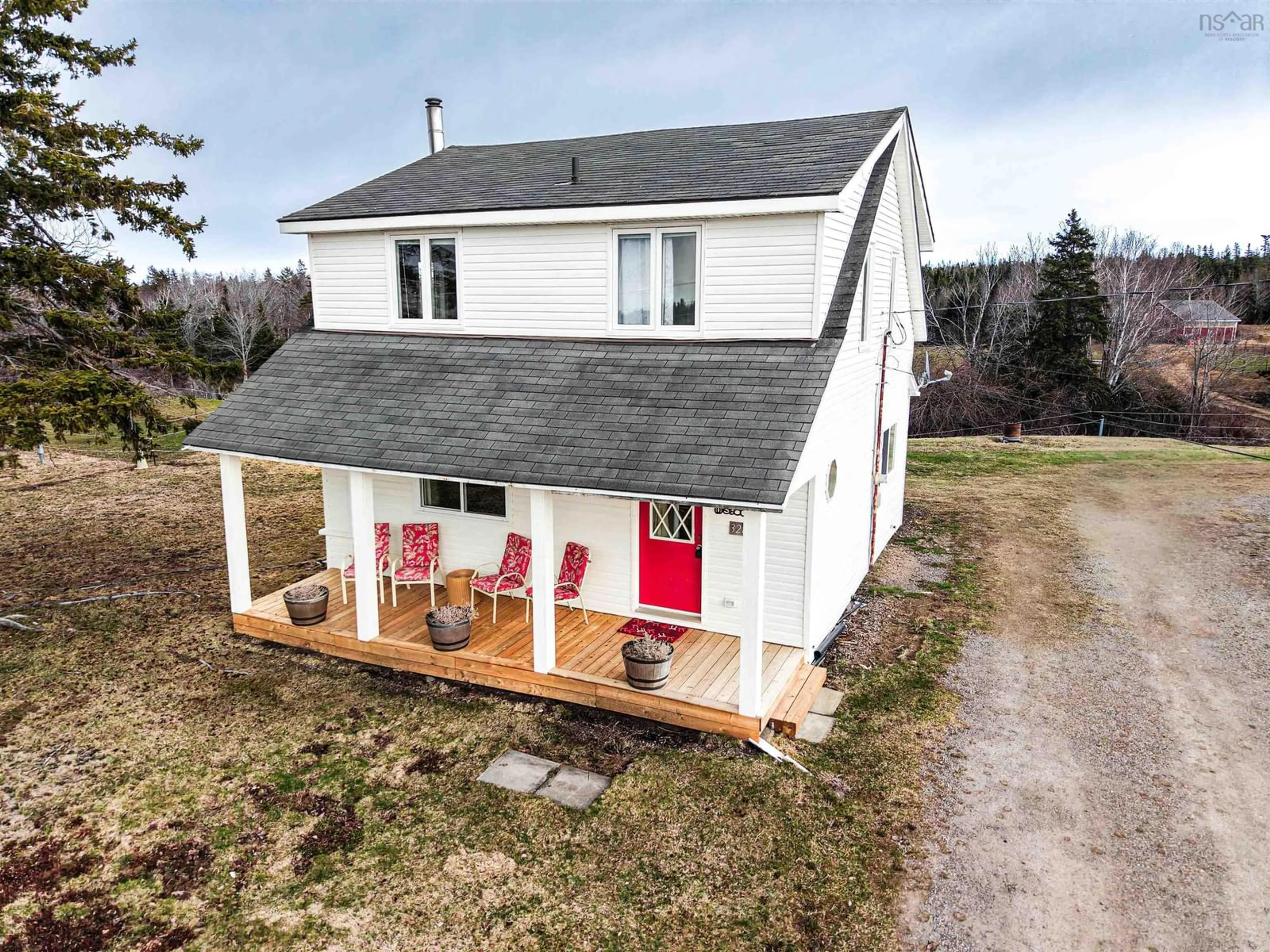 A pic from outside/outdoor area/front of a property/back of a property/a pic from drone, building for 328 Brickyard Rd, Cape Breton Nova Scotia B1K 2R7