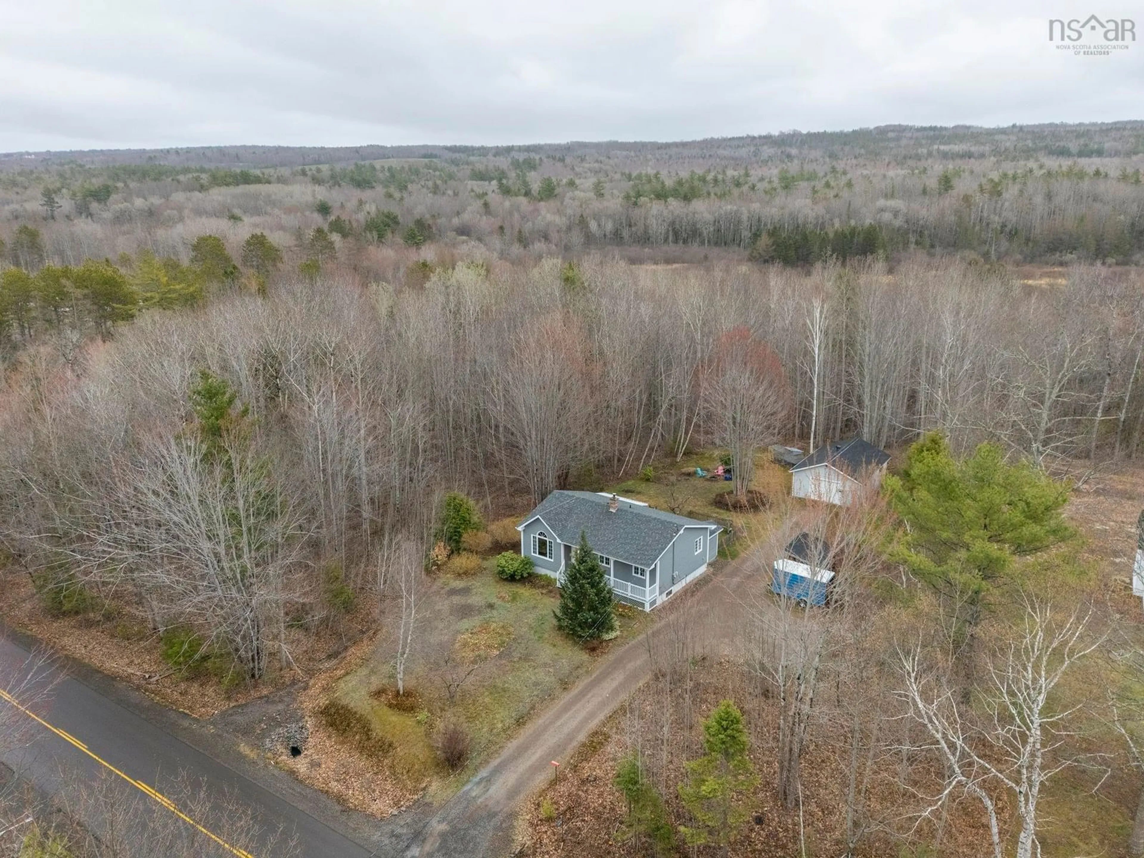A pic from outside/outdoor area/front of a property/back of a property/a pic from drone, unknown for 144 Hall Rd, South Greenwood Nova Scotia B0P 1R0