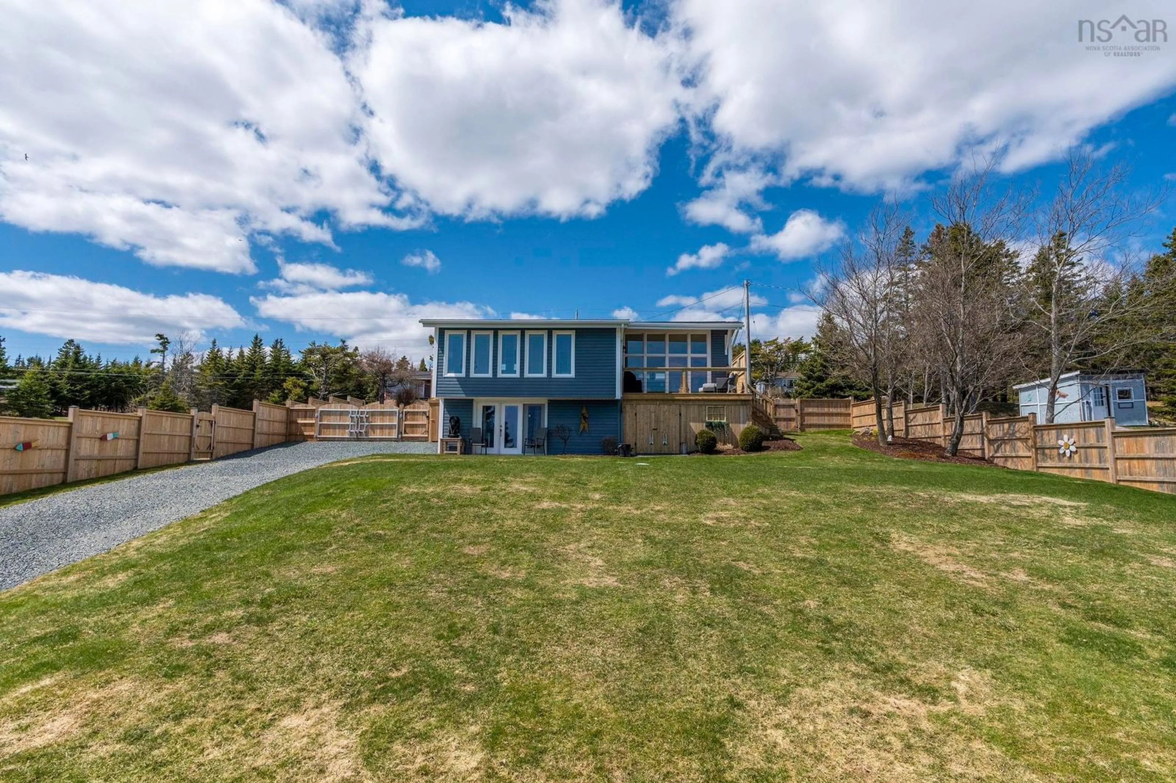 A pic from outside/outdoor area/front of a property/back of a property/a pic from drone, water/lake/river/ocean view for 2450 Crowell Rd, East Lawrencetown Nova Scotia B2Z 1P5