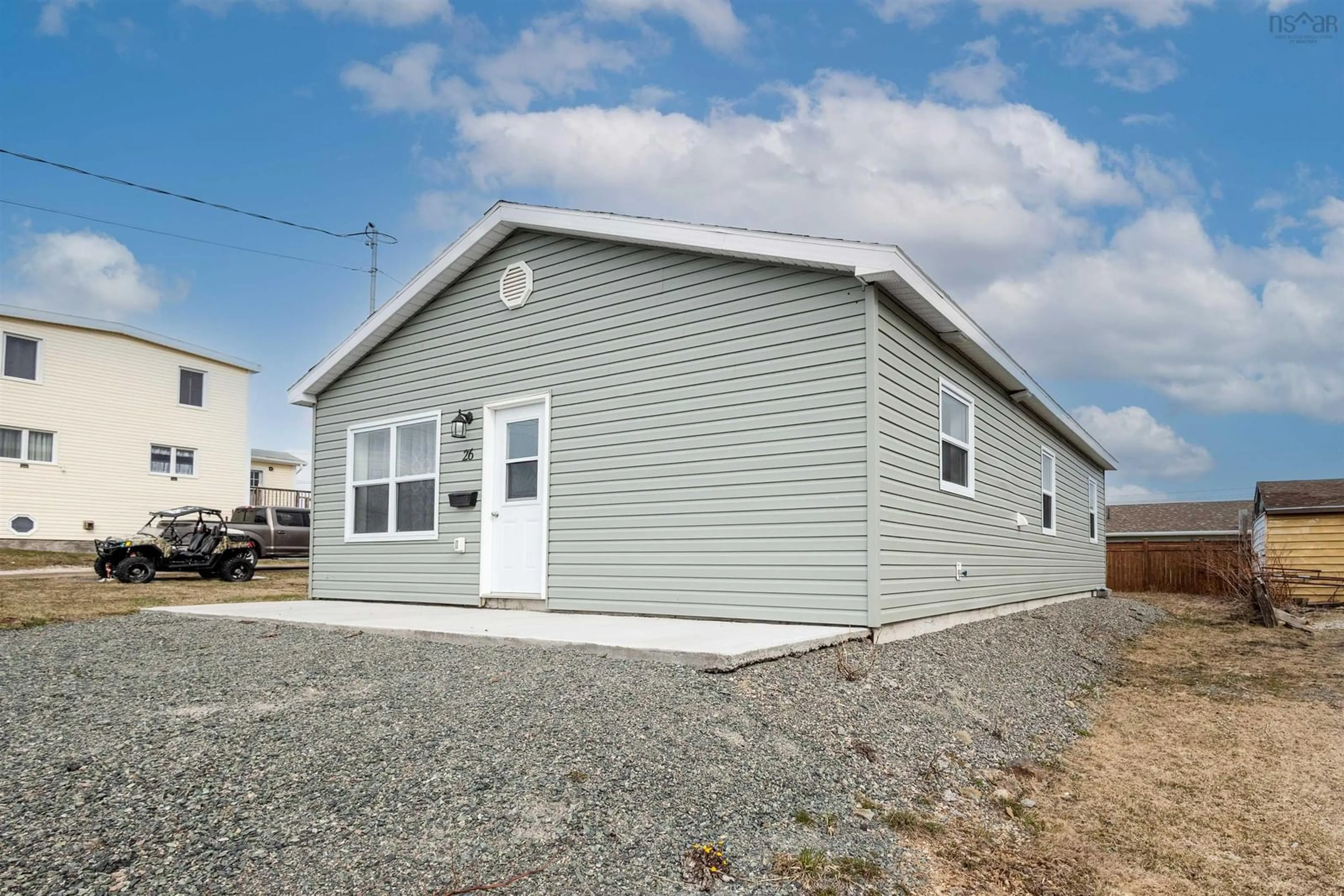 Home with vinyl exterior material, building for 26 Tenth St, Glace Bay Nova Scotia B1A 4L8