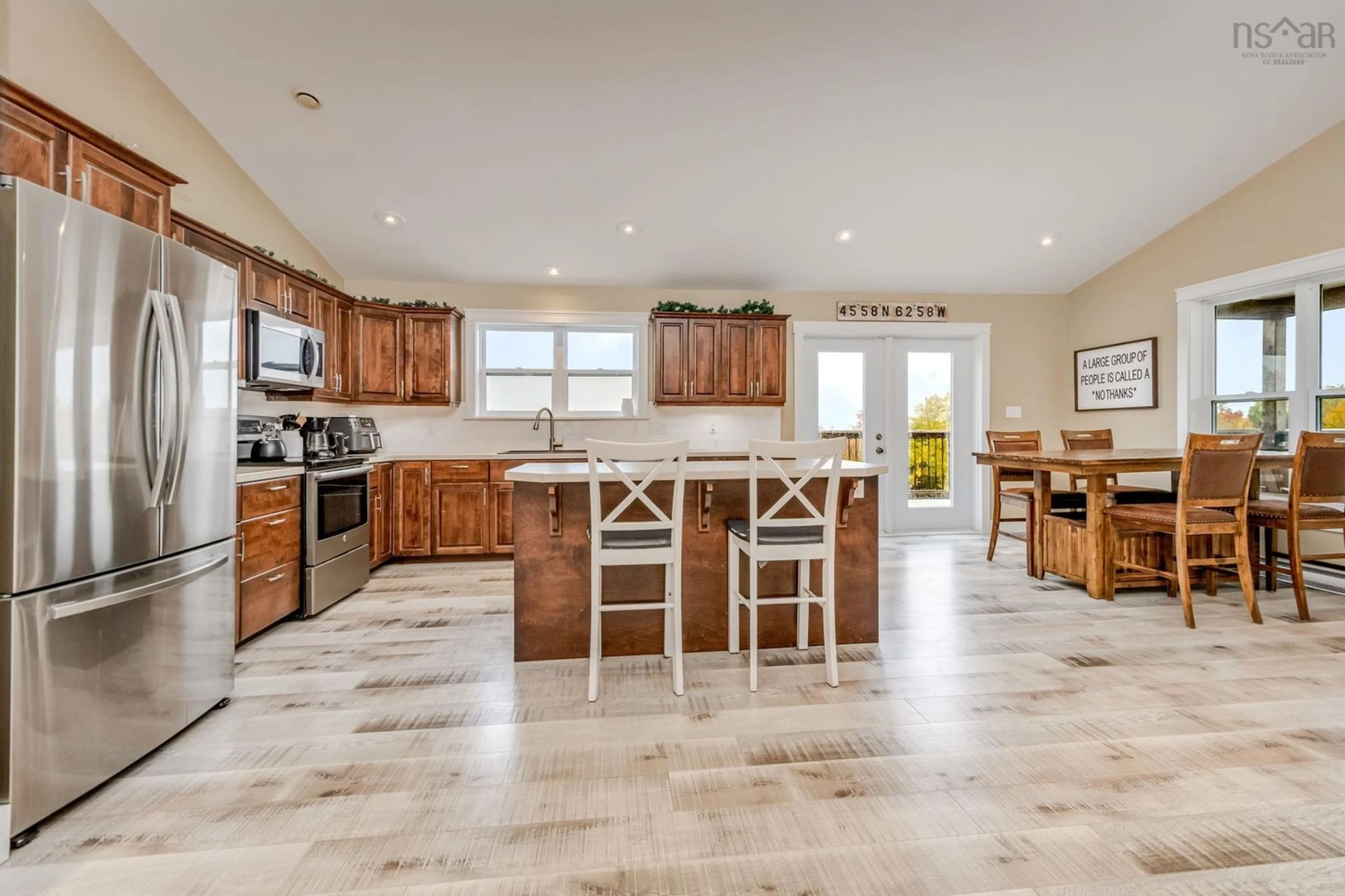 Open concept kitchen, ceramic/tile floor for 75 Evan Rd, Greenwood Nova Scotia B2H 5C7