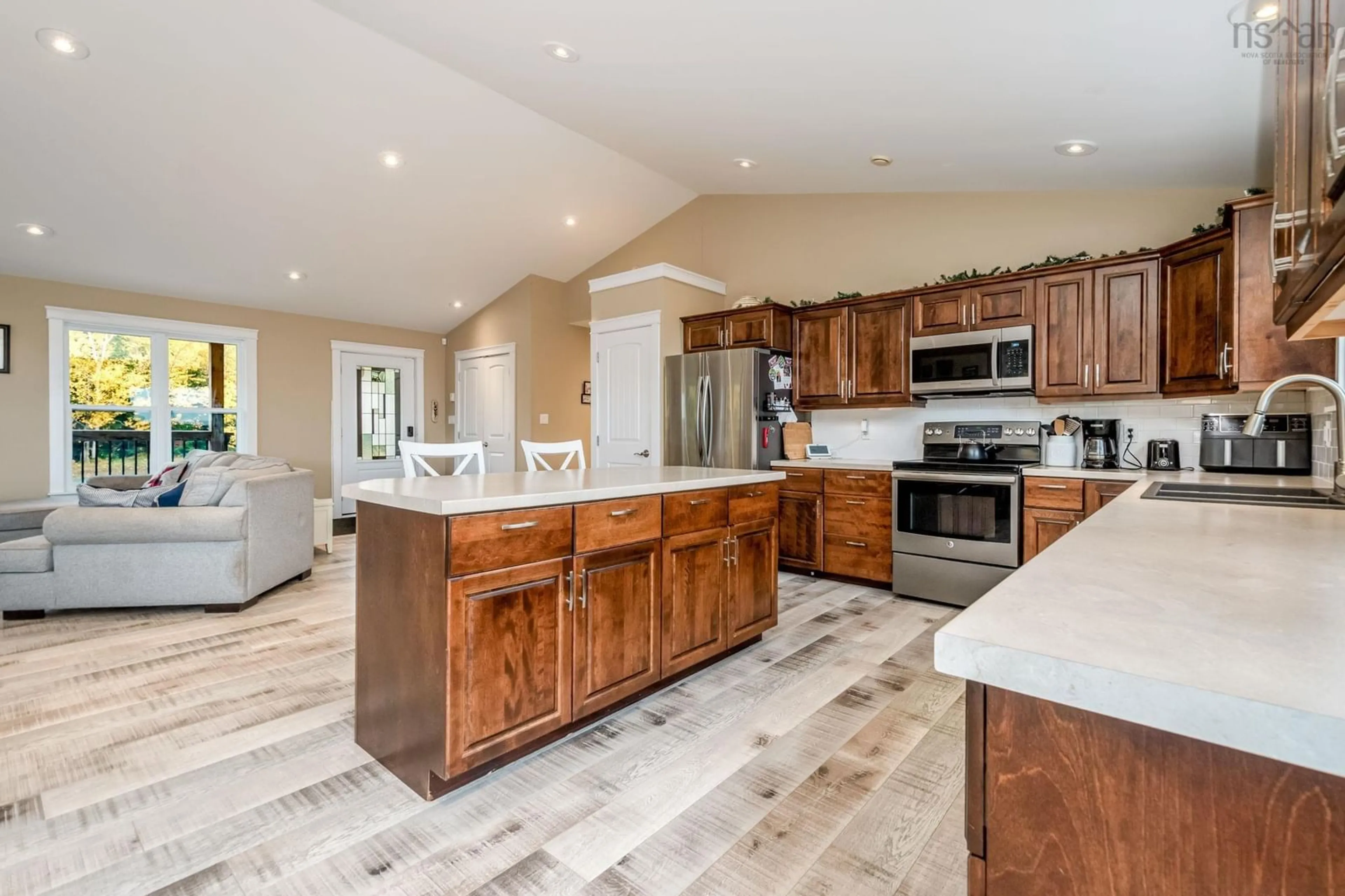 Open concept kitchen, ceramic/tile floor for 75 Evan Rd, Greenwood Nova Scotia B2H 5C7