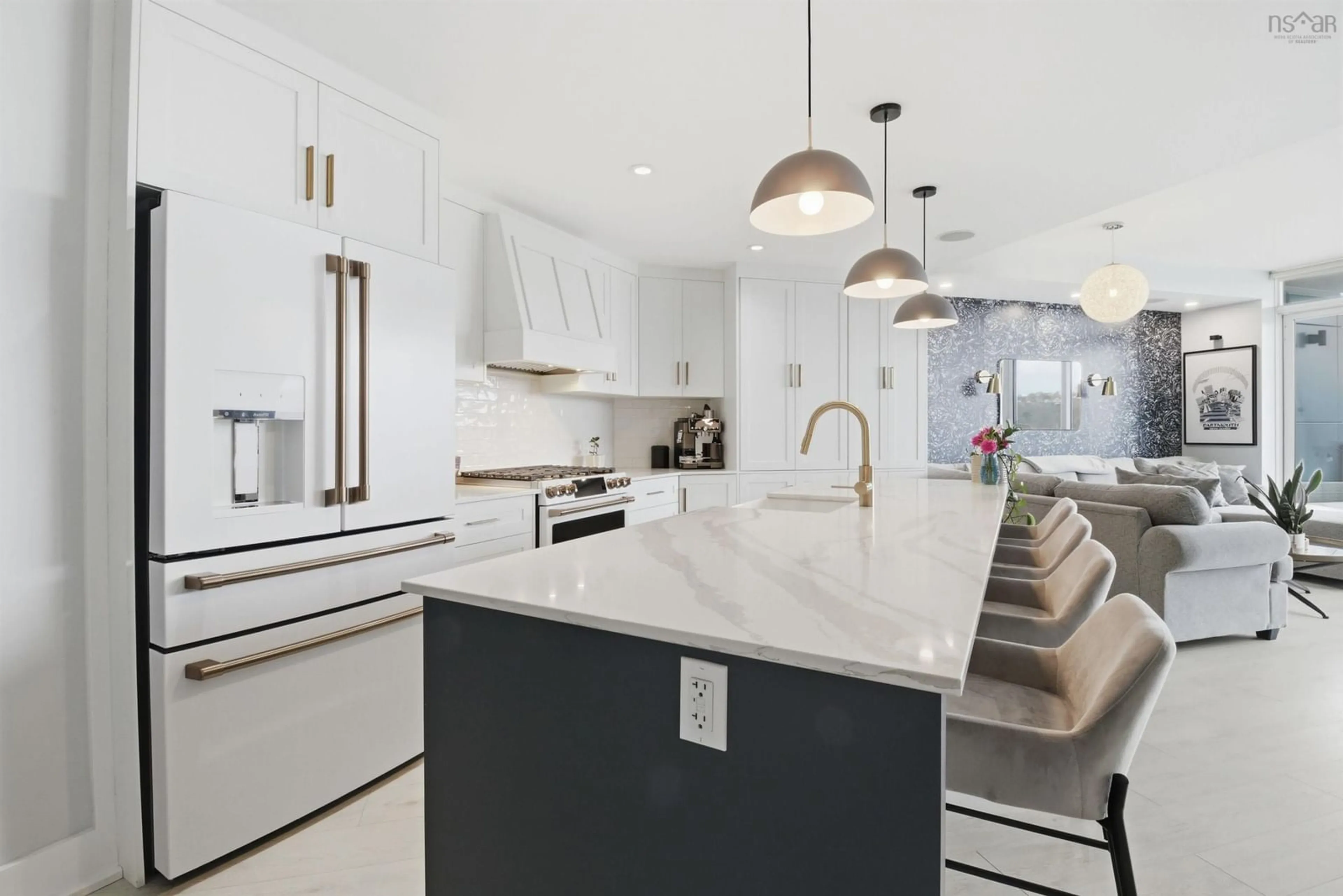 Contemporary kitchen, ceramic/tile floor for 67 Kings Wharf Pl #807, Dartmouth Nova Scotia B2Y 0C6