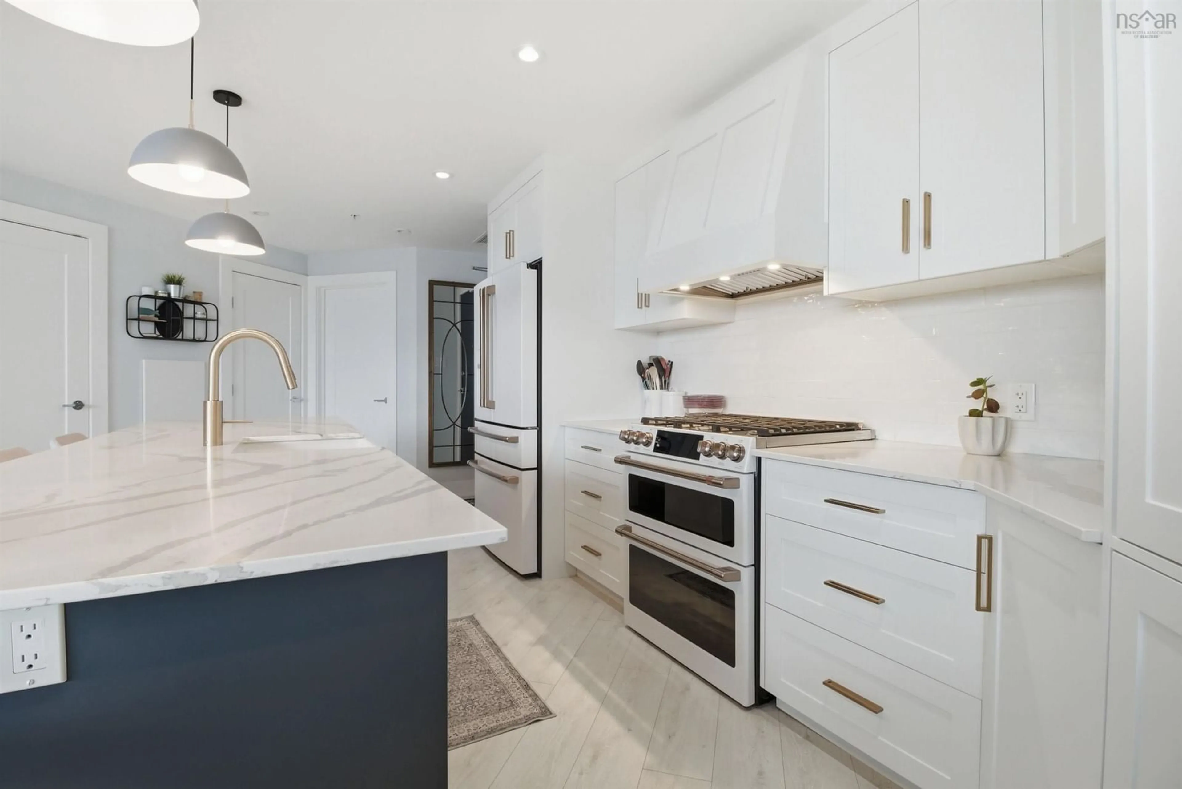 Contemporary kitchen, ceramic/tile floor for 67 Kings Wharf Pl #807, Dartmouth Nova Scotia B2Y 0C6