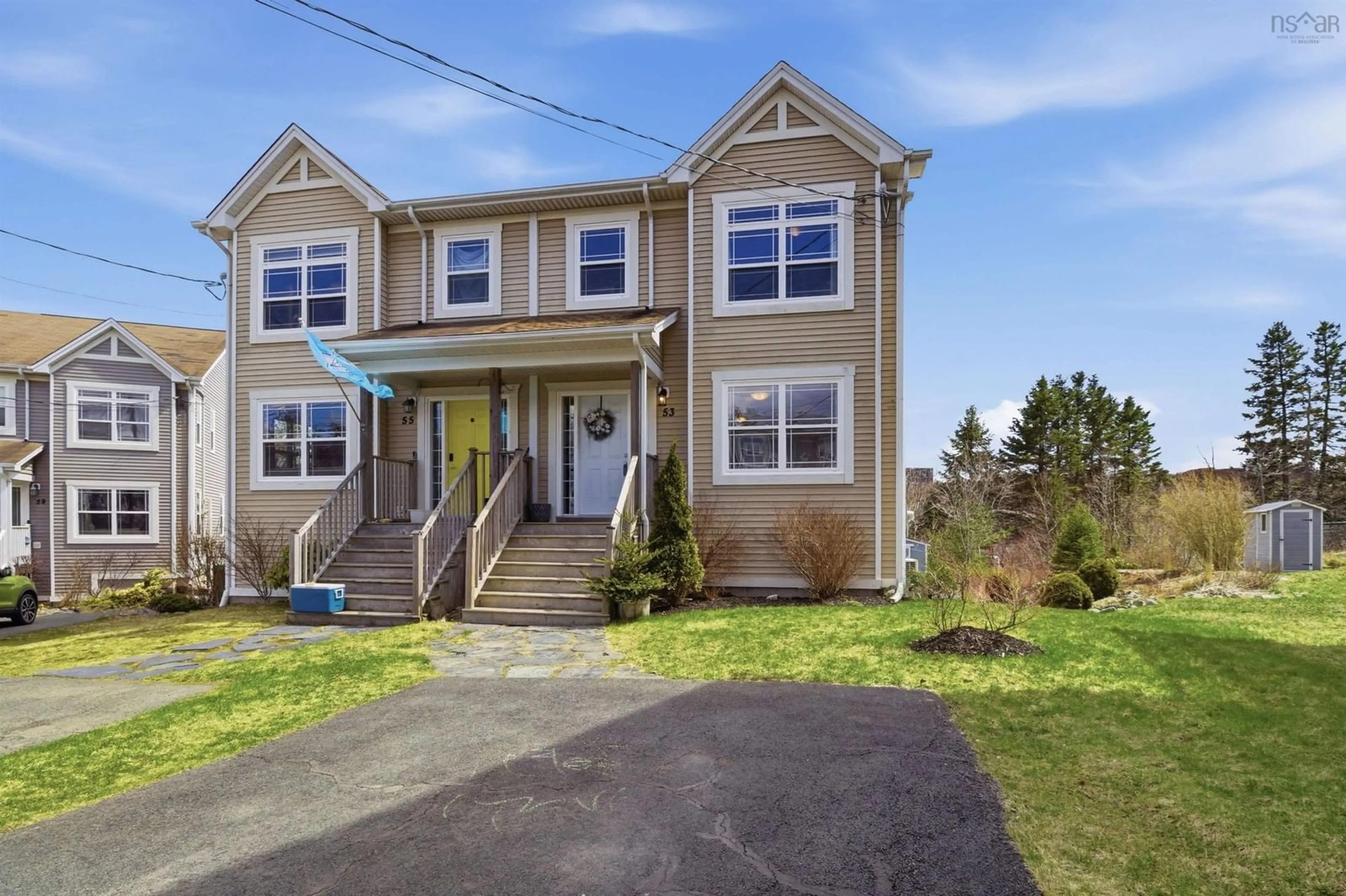 Home with vinyl exterior material, street for 53 Halef Crt, Halifax Nova Scotia B3N 0C1